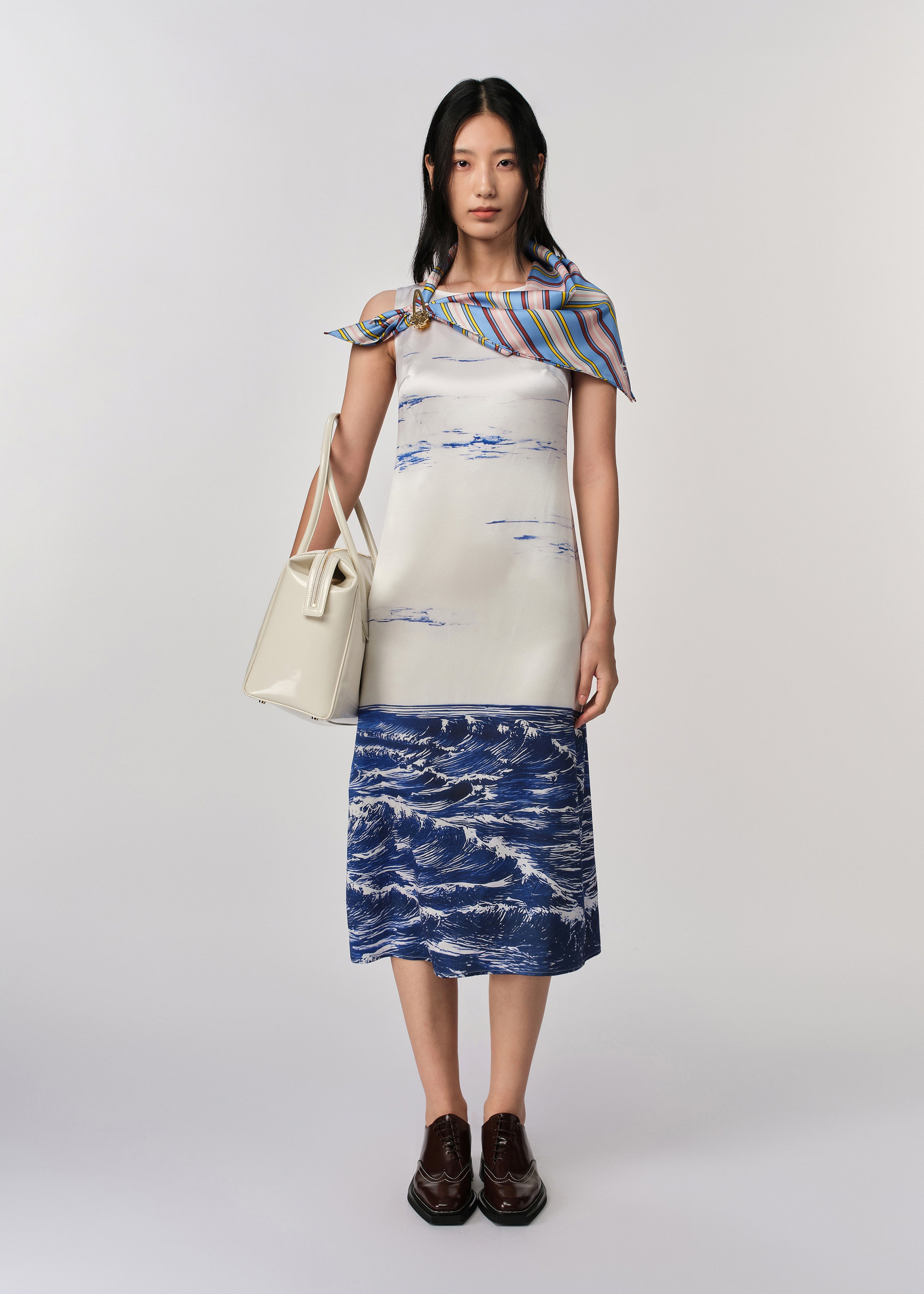 Naval Midi Dress