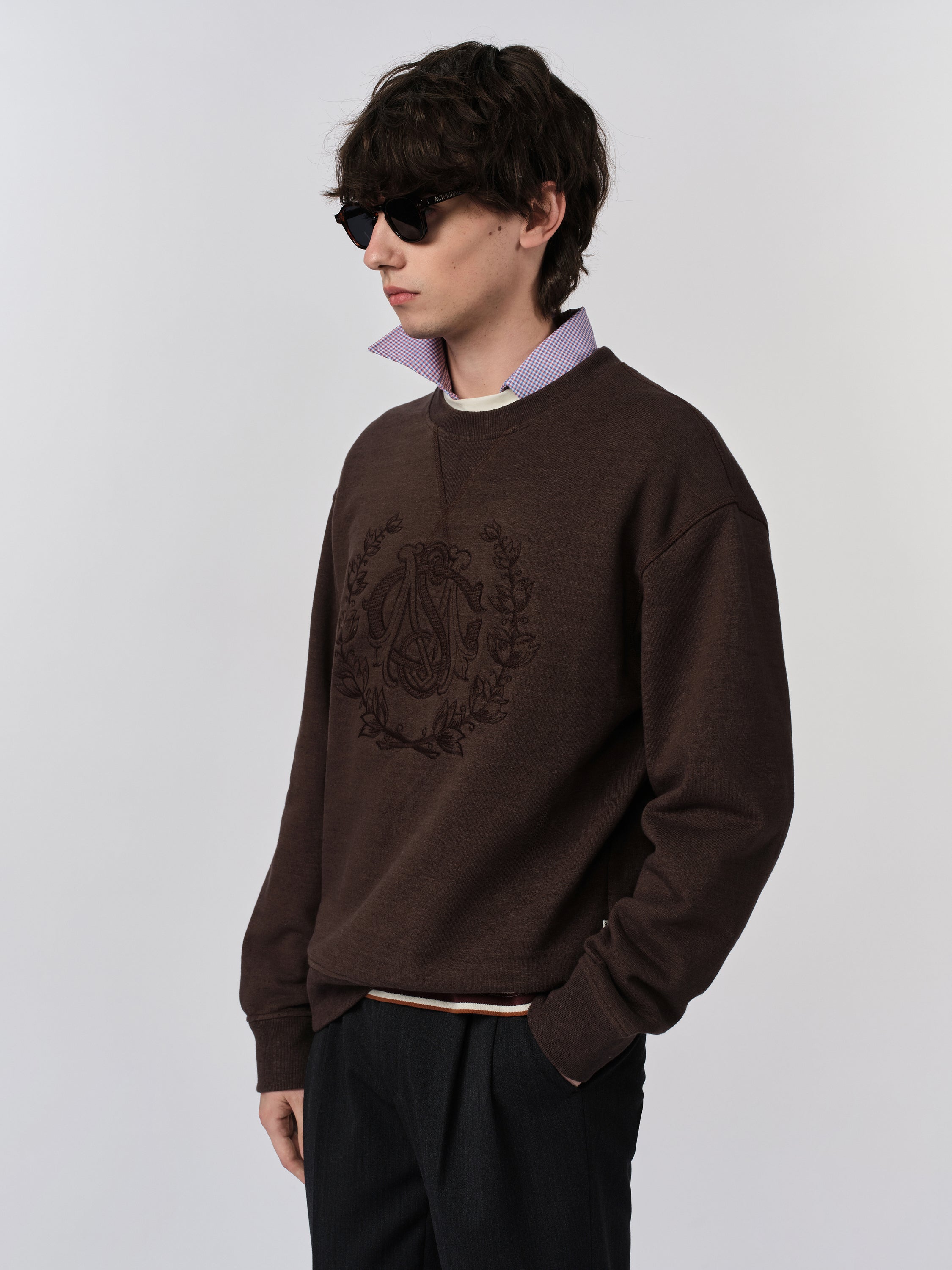 Mens Crest Crew