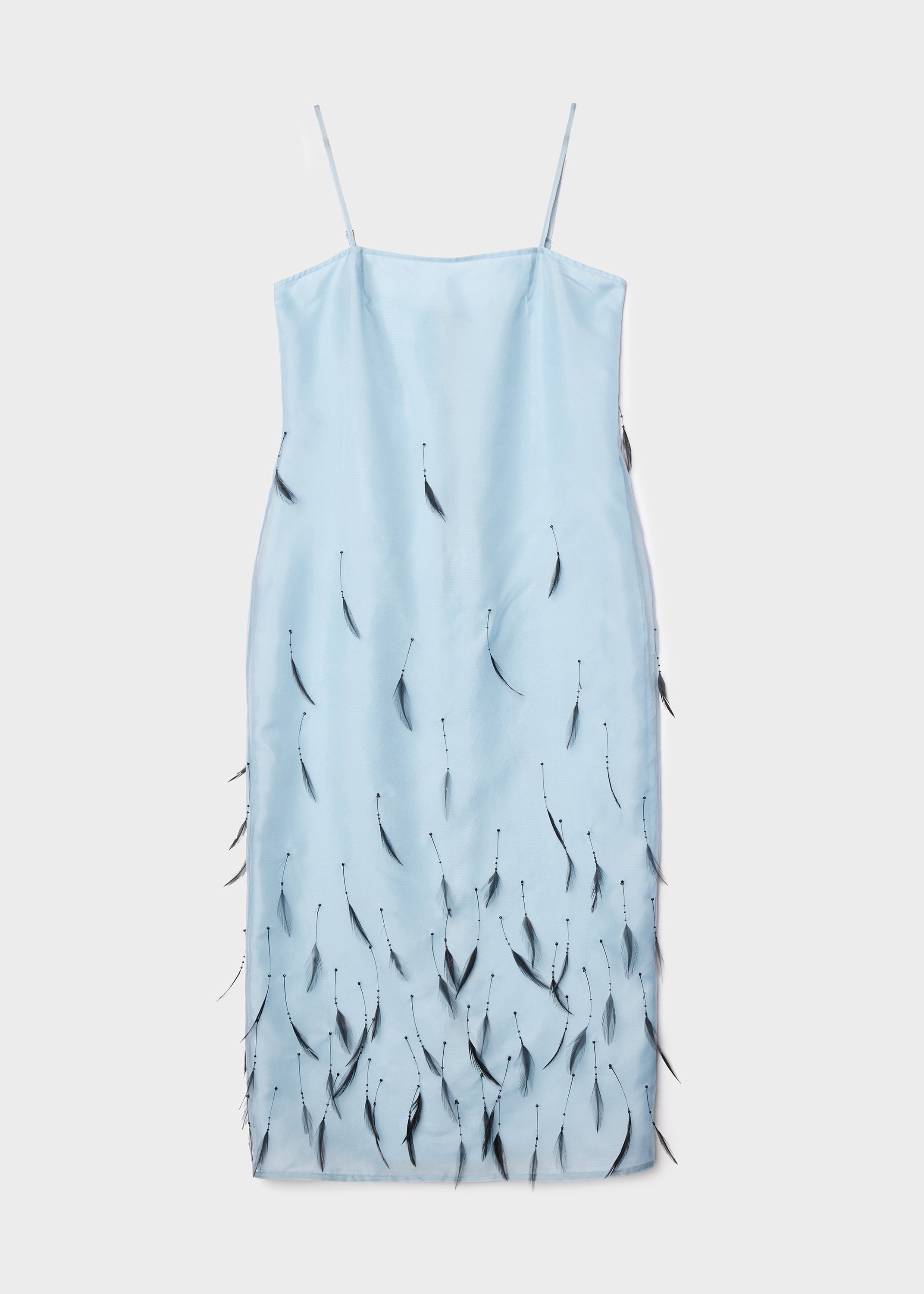 Feather Drop Slip Dress