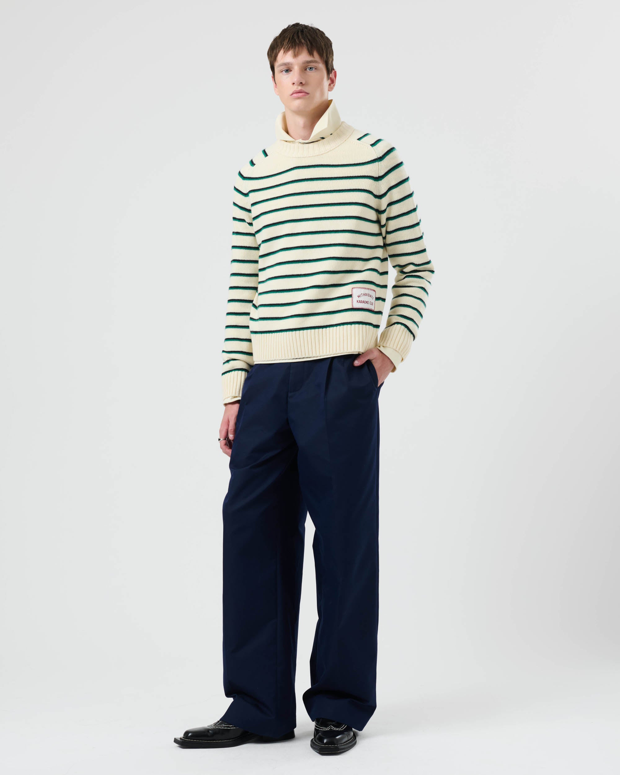 Stripe Knit Crew