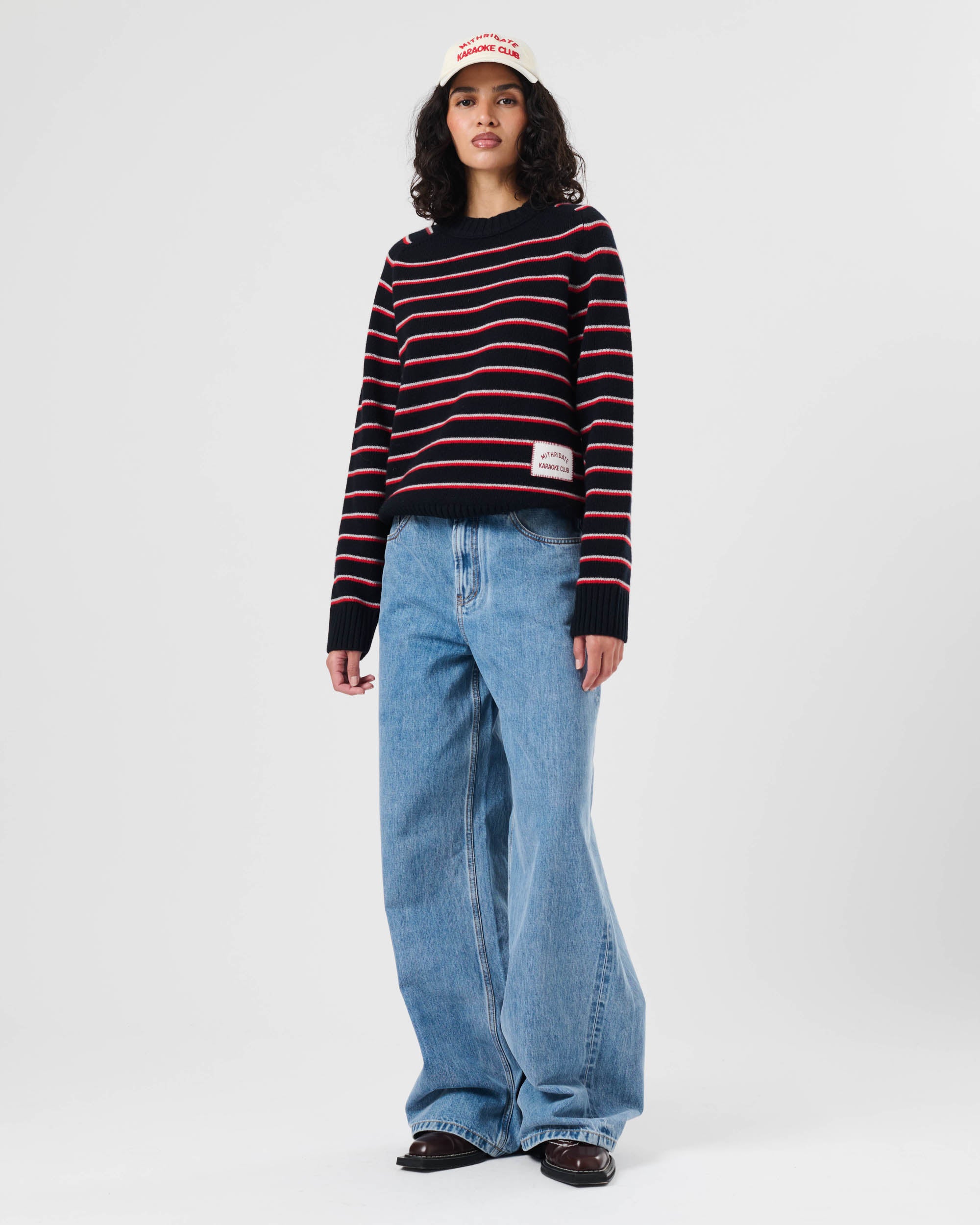 Stripe Knit Crew