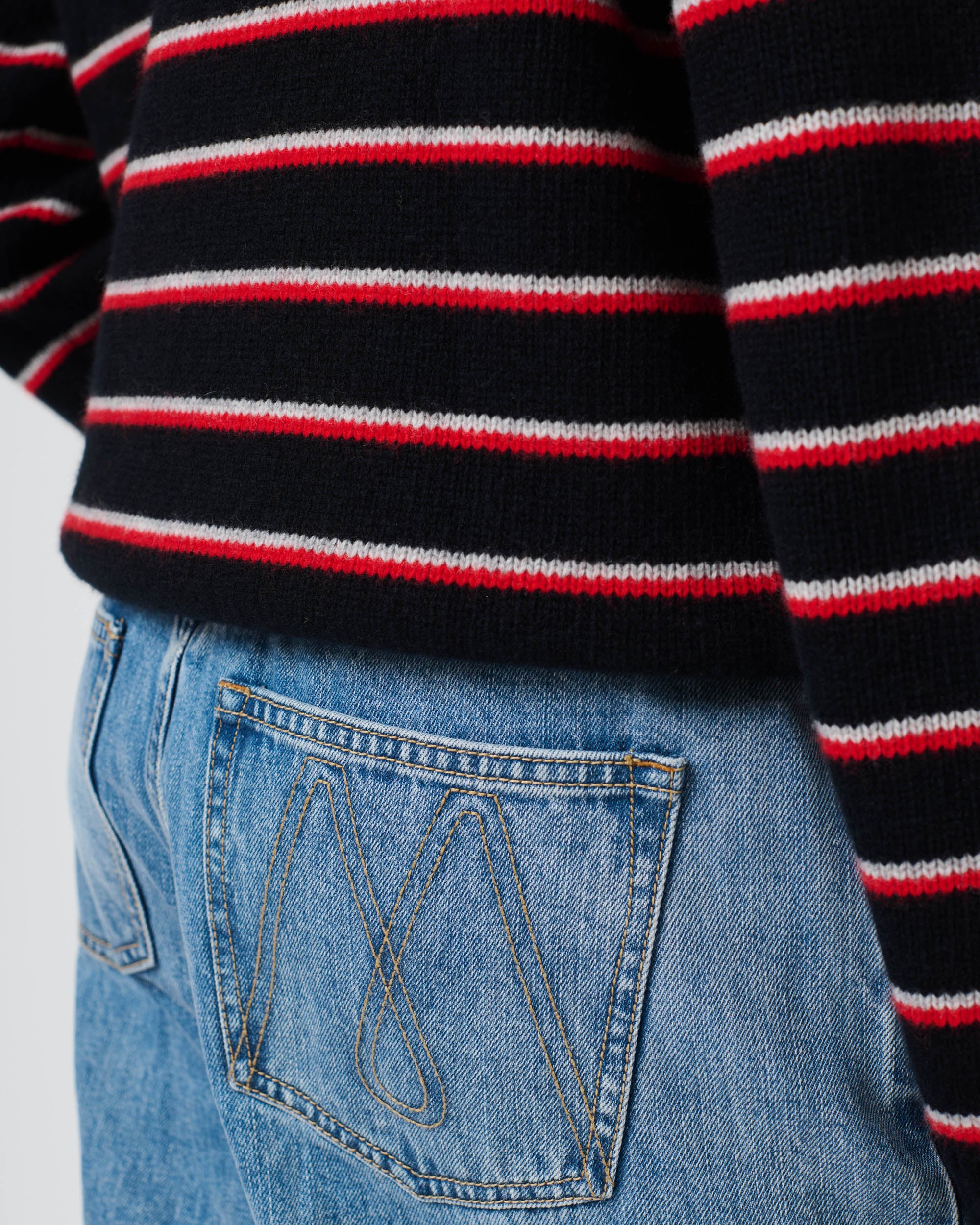 Stripe Knit Crew