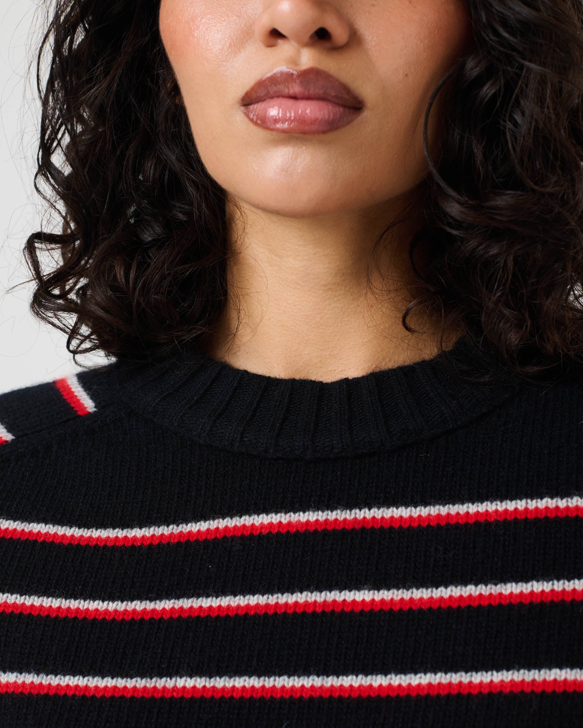 Stripe Knit Crew