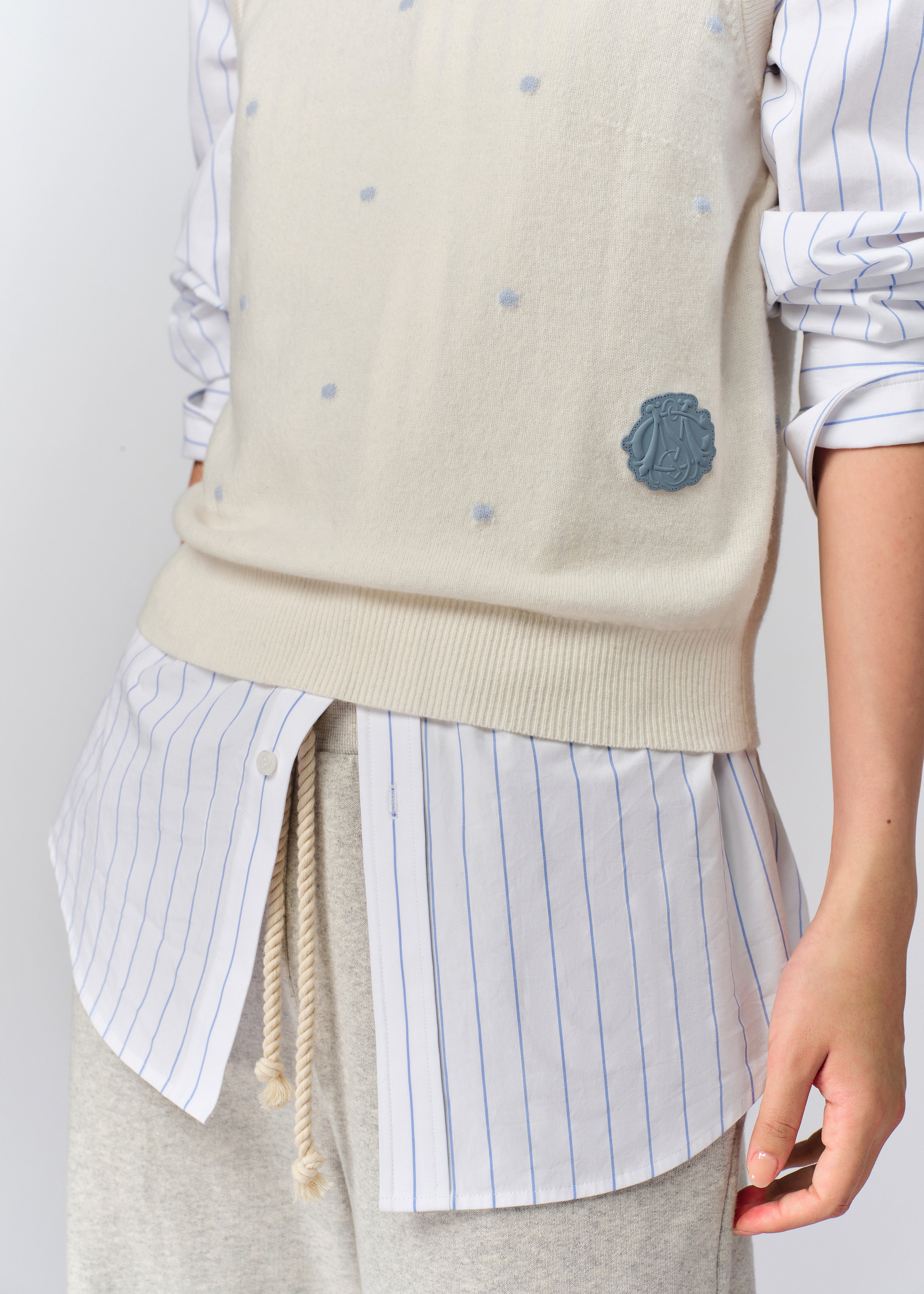 Spotted Knitted Top