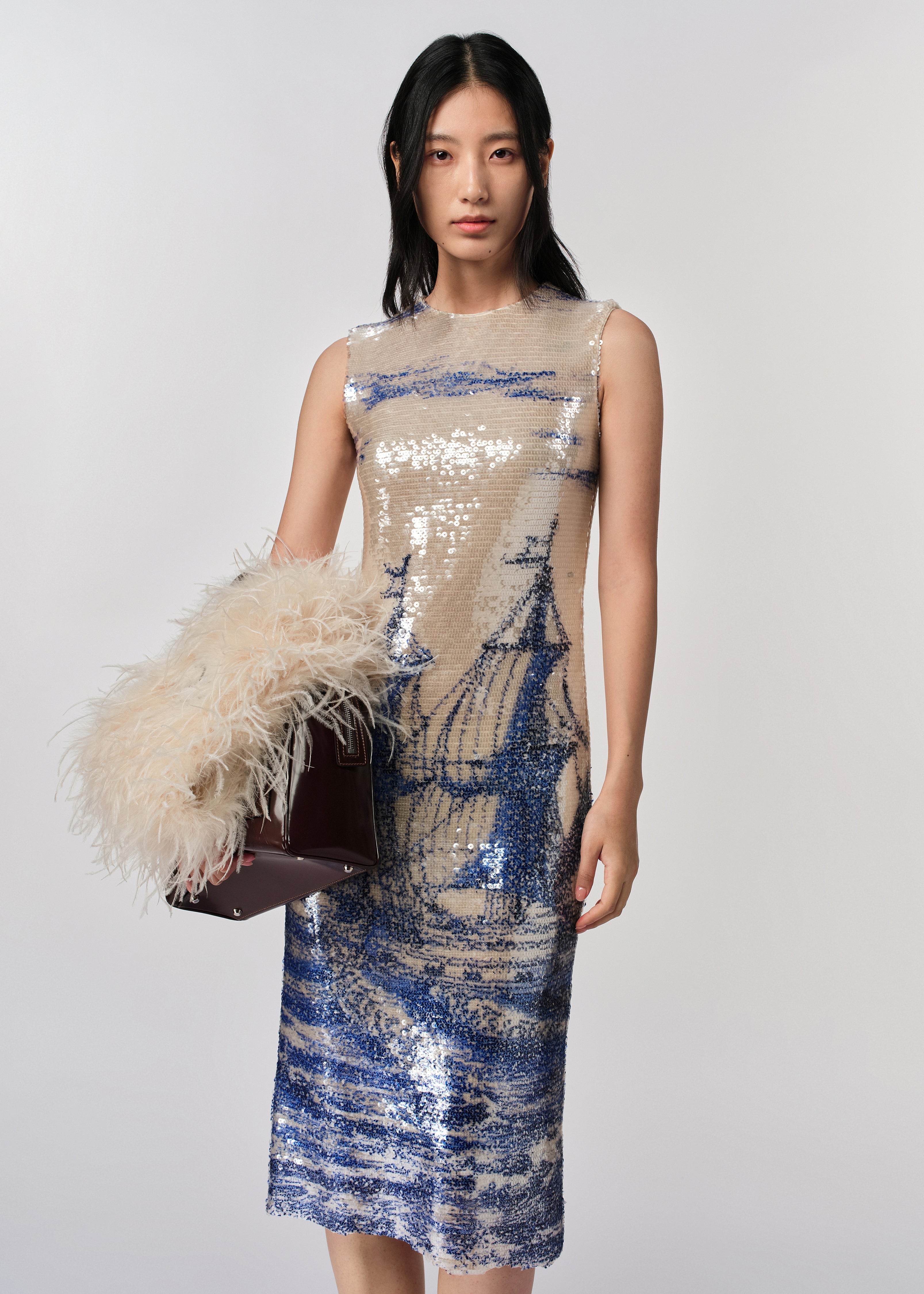 Naval Sequin Dress
