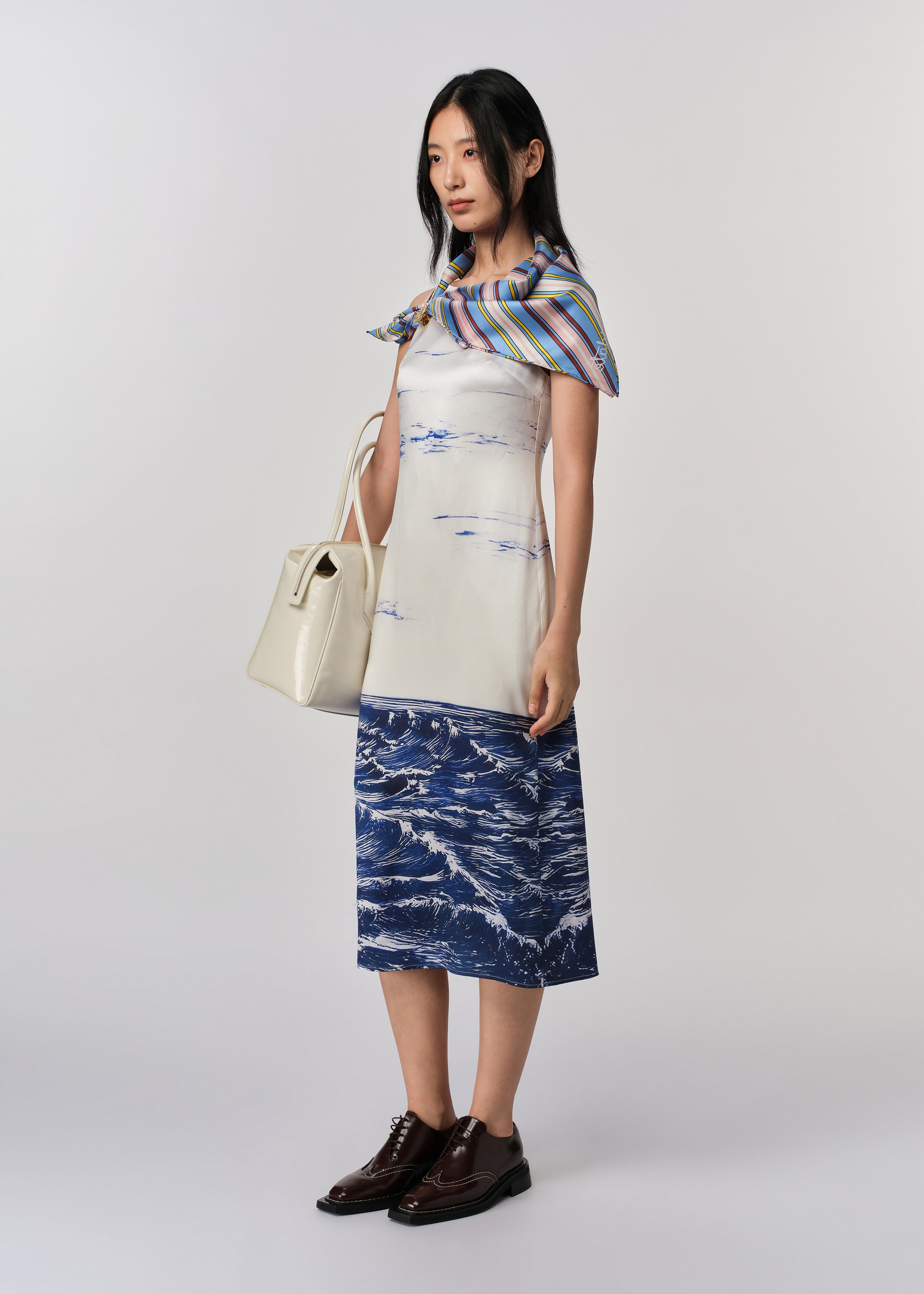 Naval Midi Dress