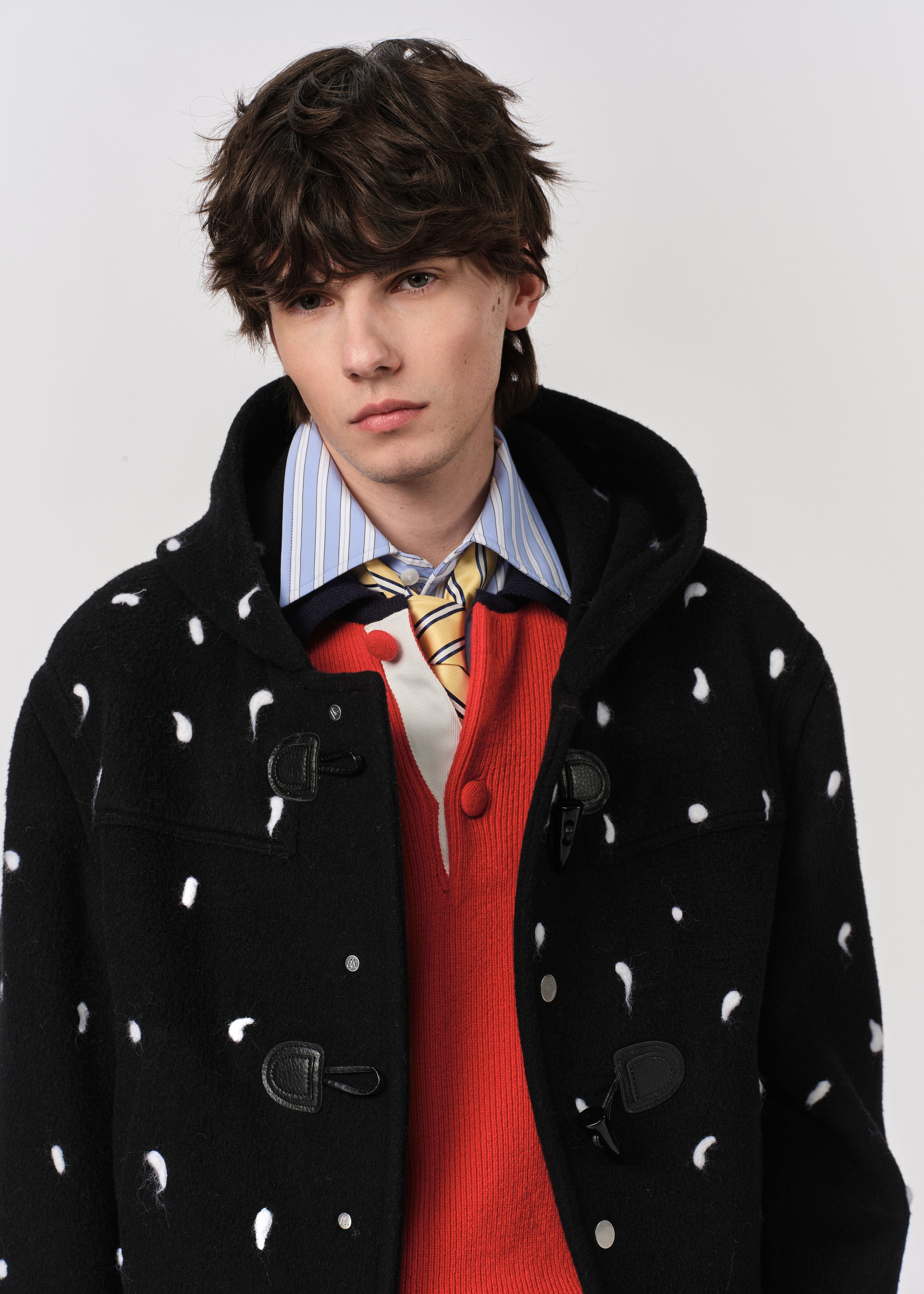 Tufted Cropped Duffle Coat