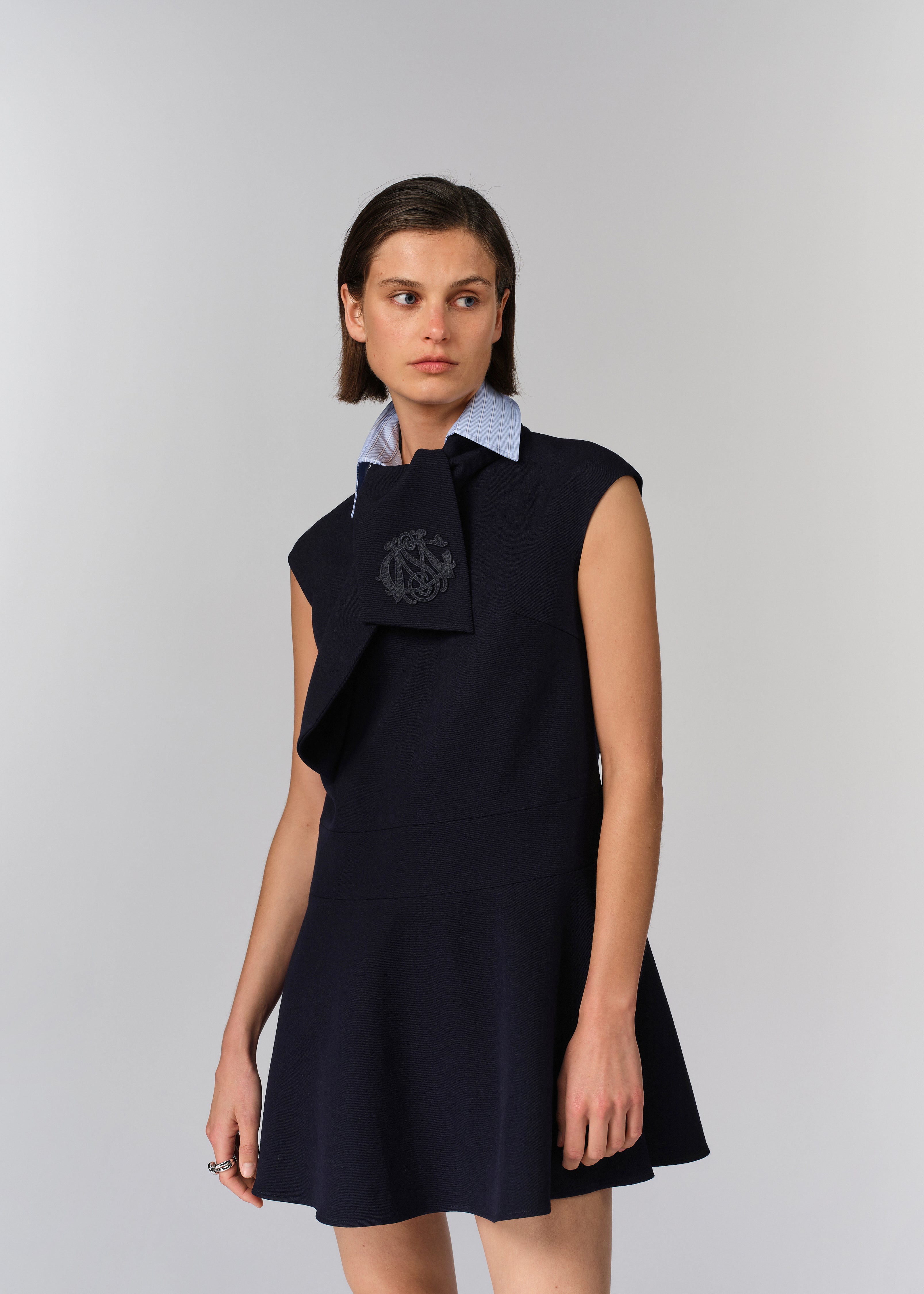 Tie Neck Dress