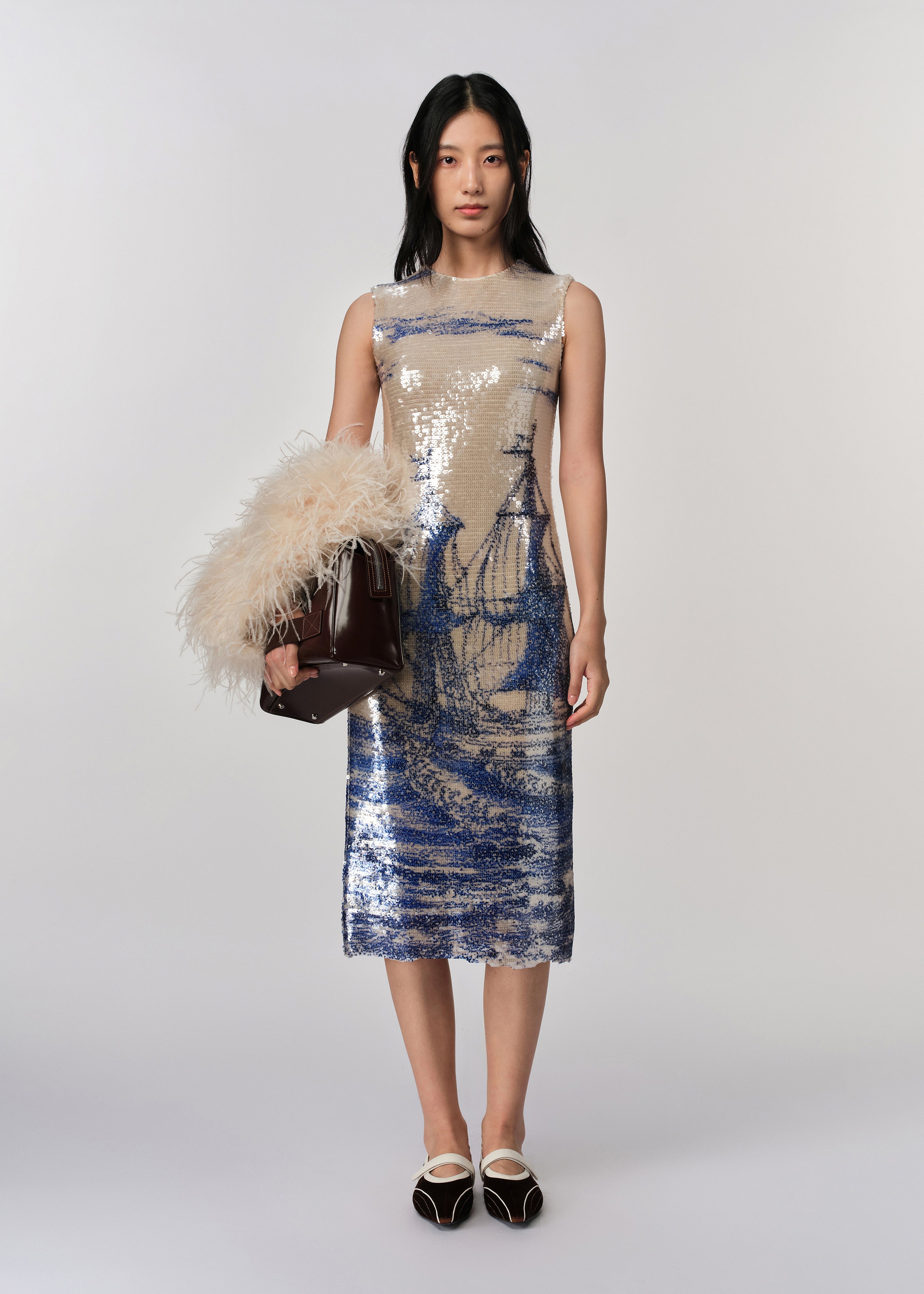Naval Sequin Dress