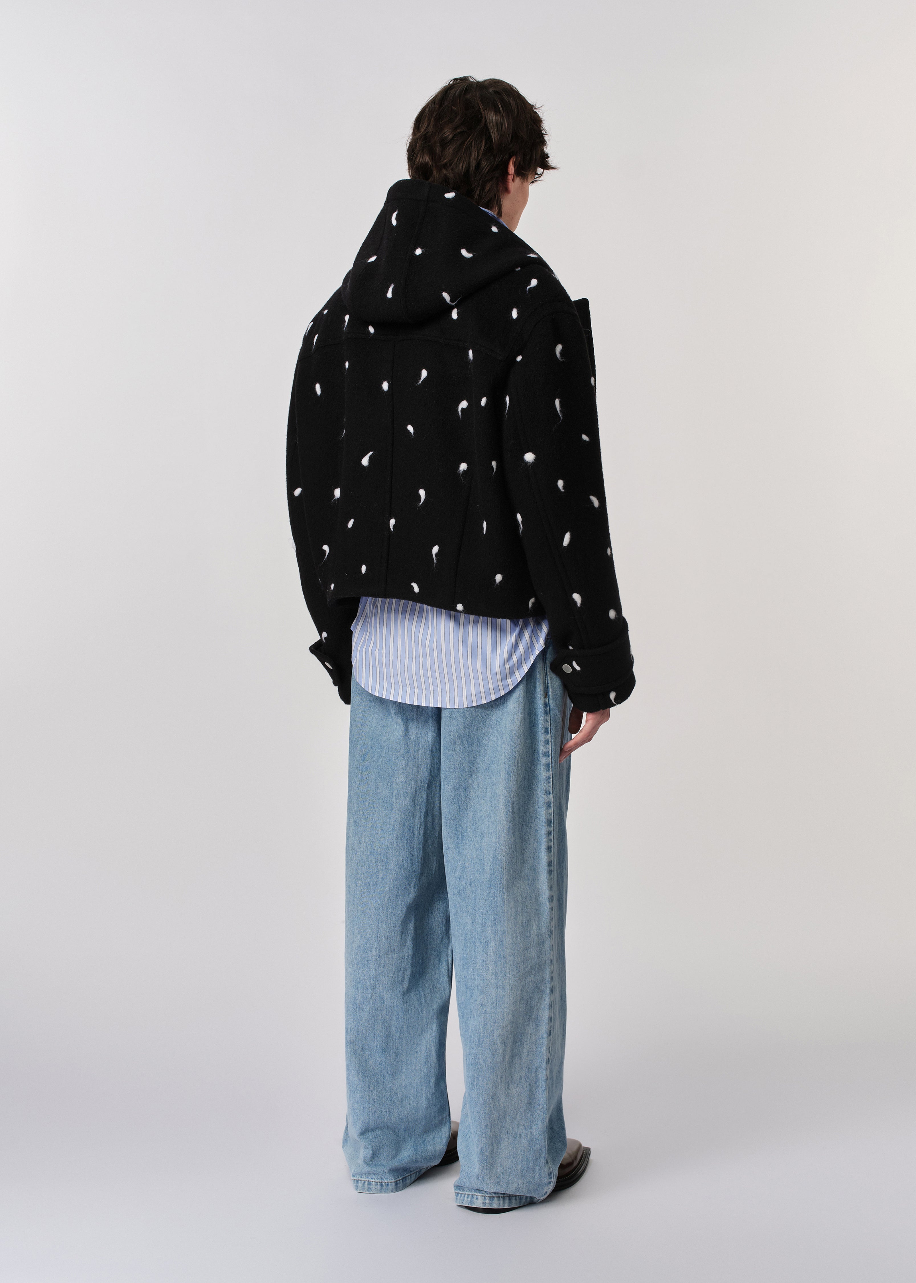 Tufted Cropped Duffle Coat