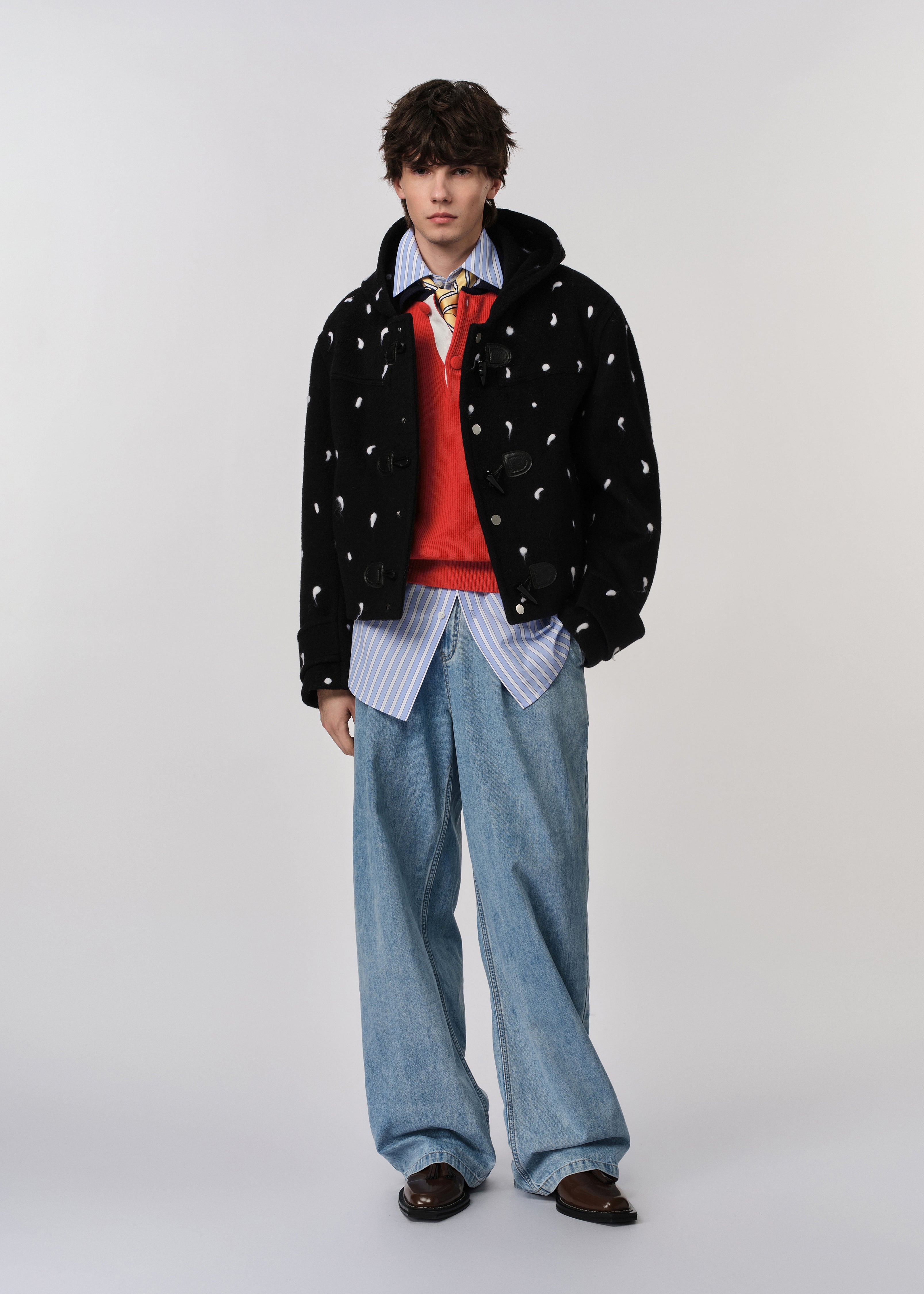 Tufted Cropped Duffle Coat
