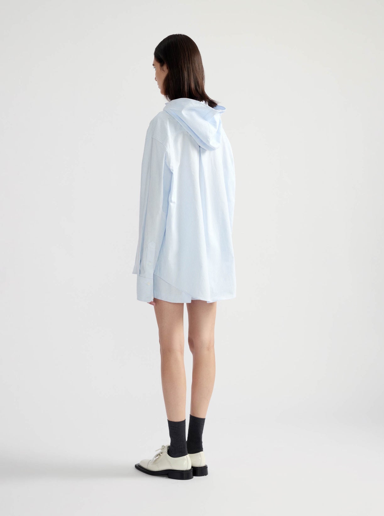 Oversized Hooded Shirt