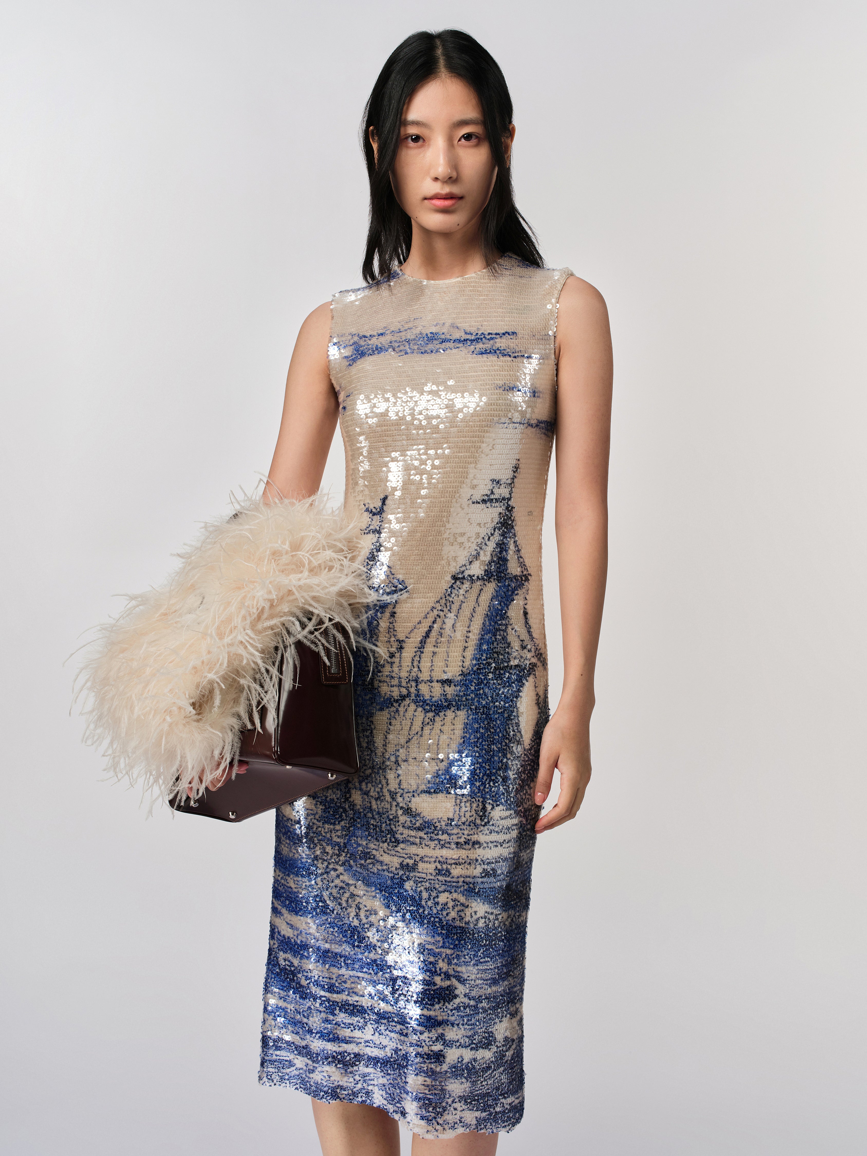 Naval Sequin Dress