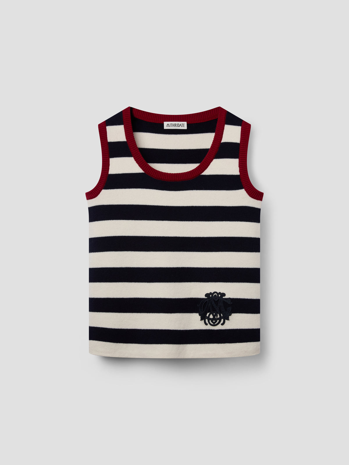 Striped Knit Vest