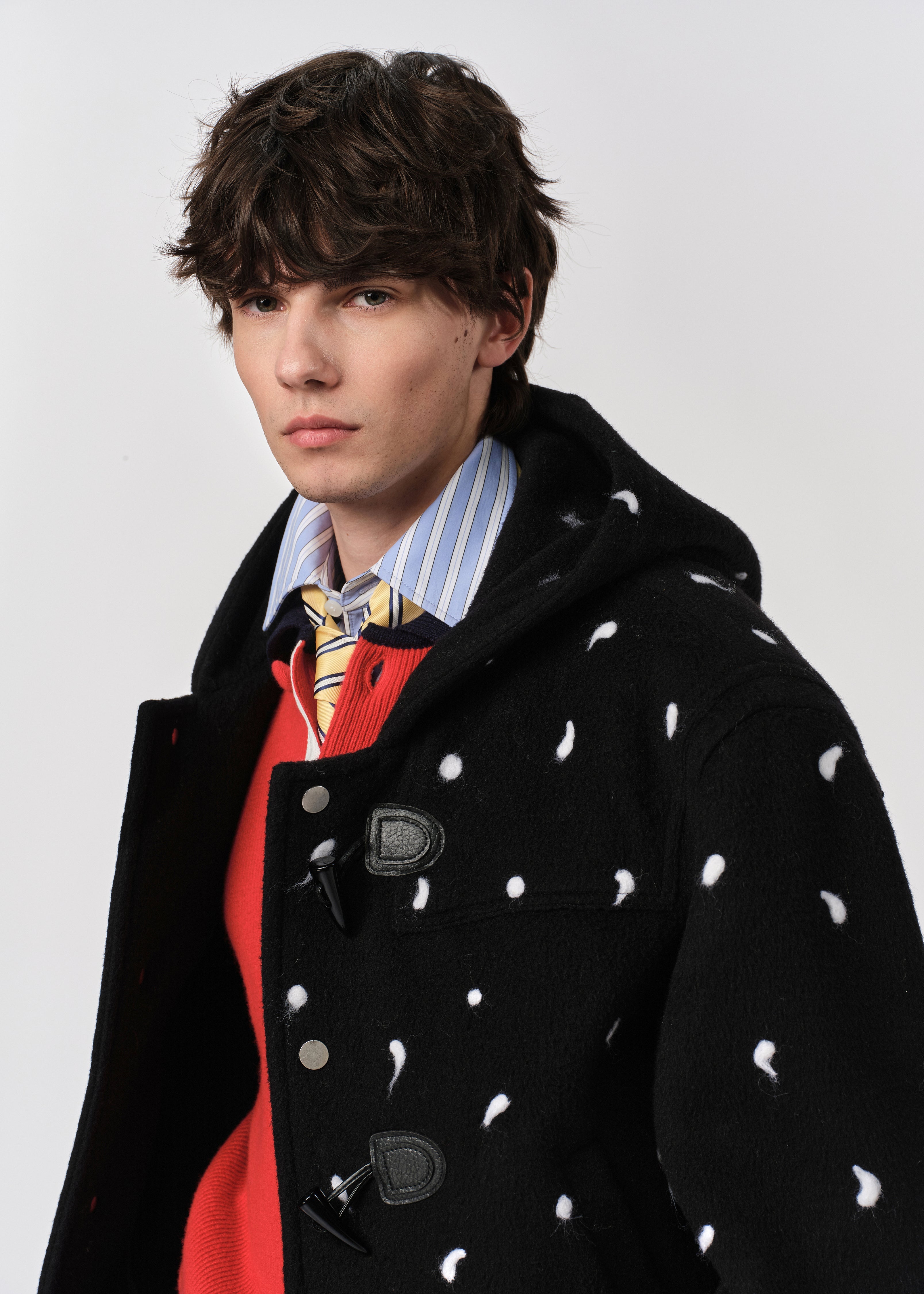 Tufted Cropped Duffle Coat