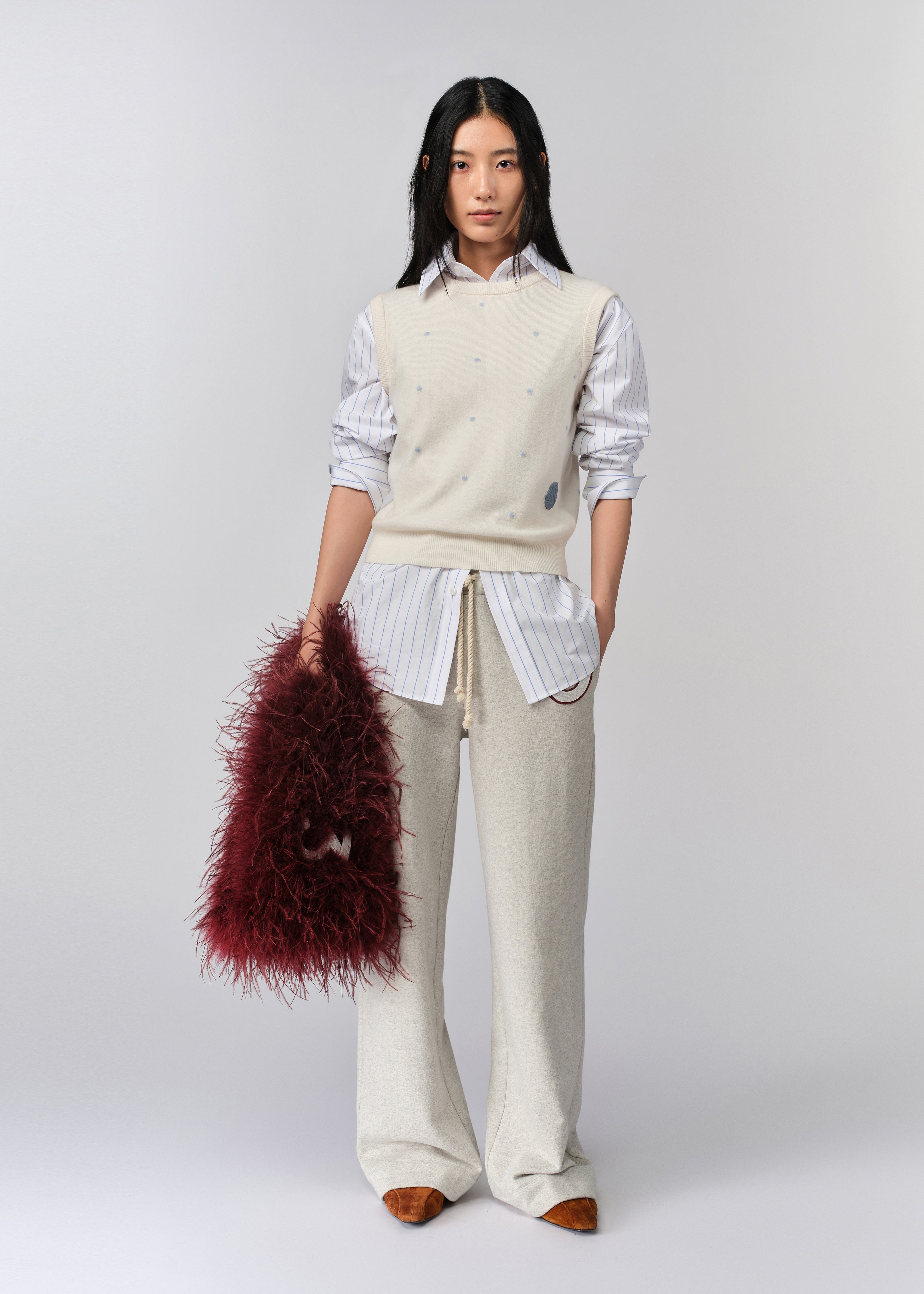 Spotted Knitted Top