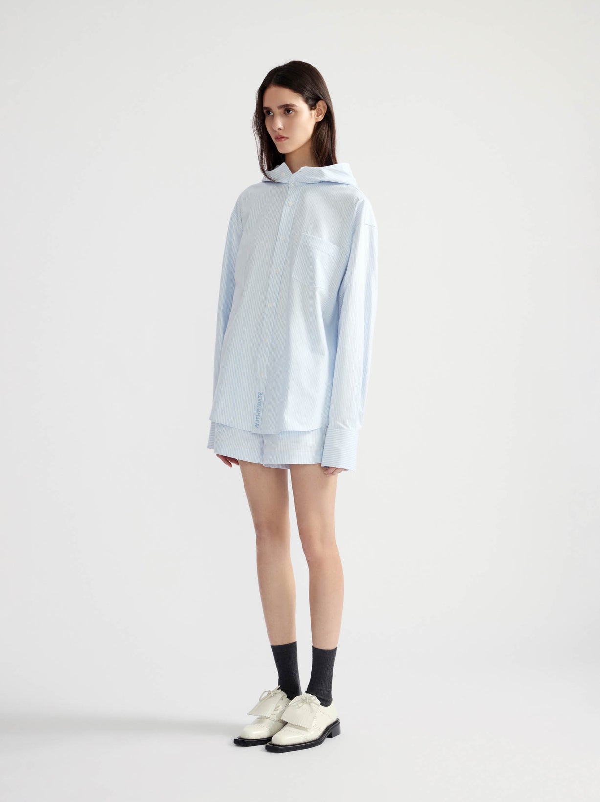 Oversized Hooded Shirt