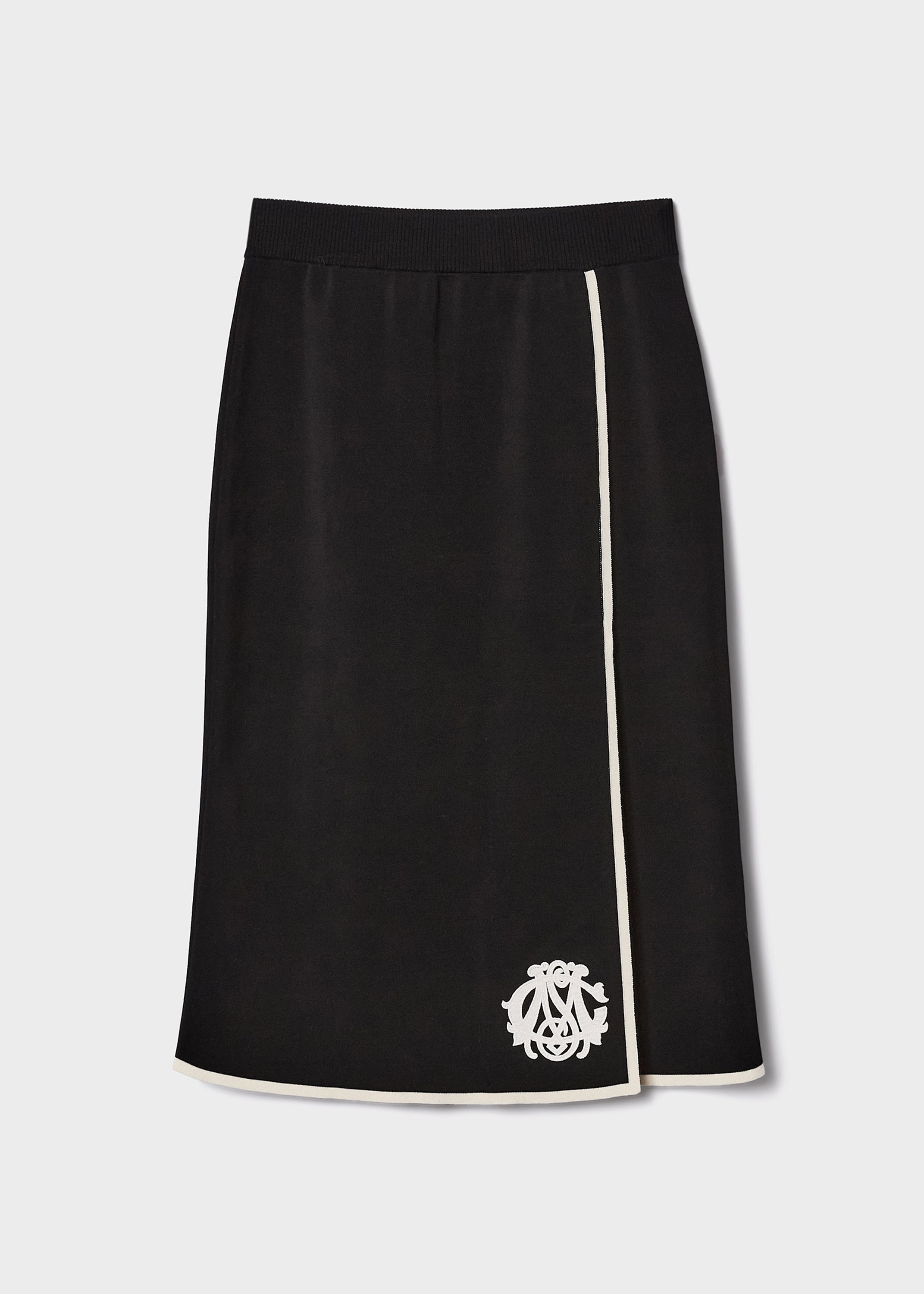 Contrast Knitted Skirt