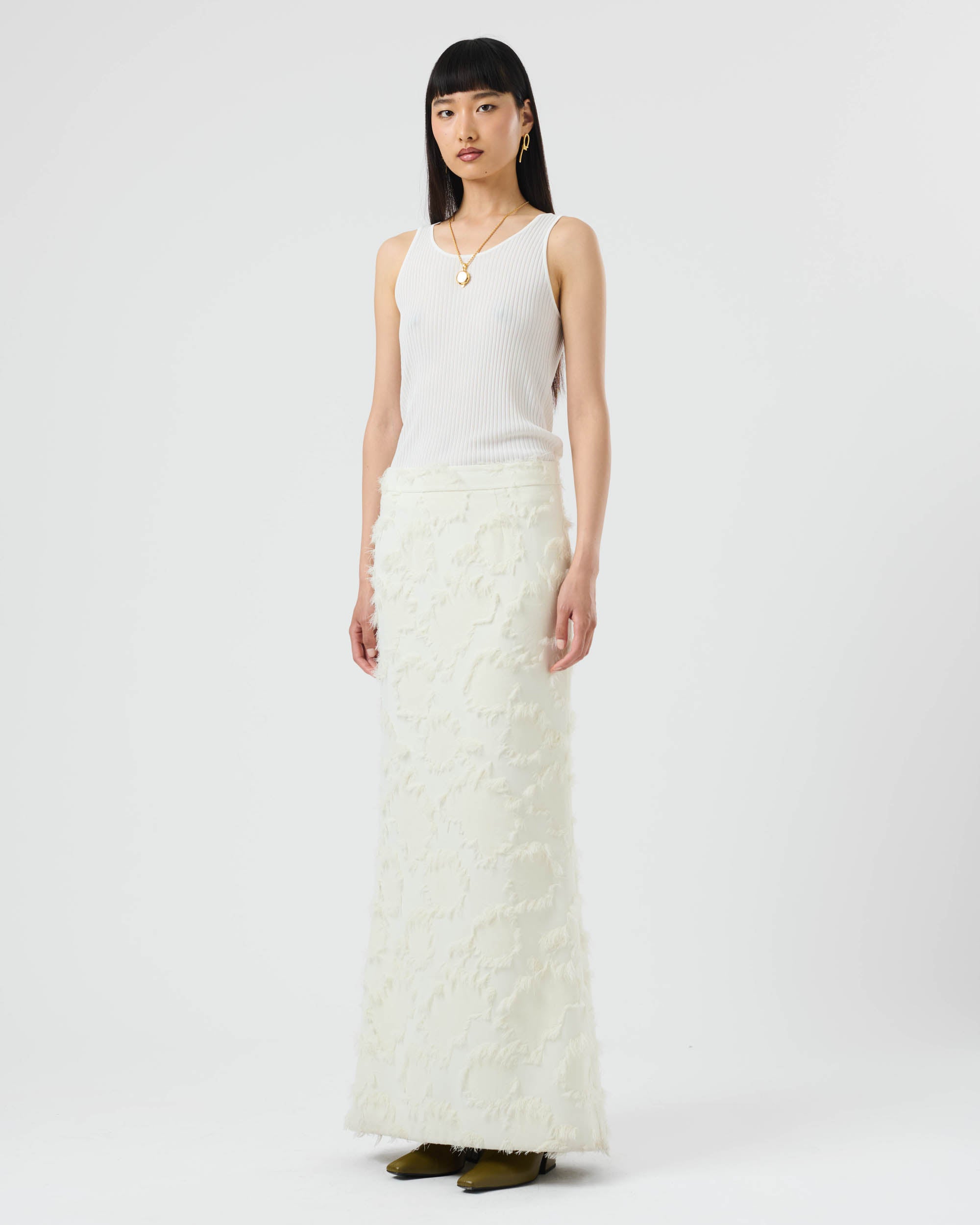 Tufted Maxi Skirt