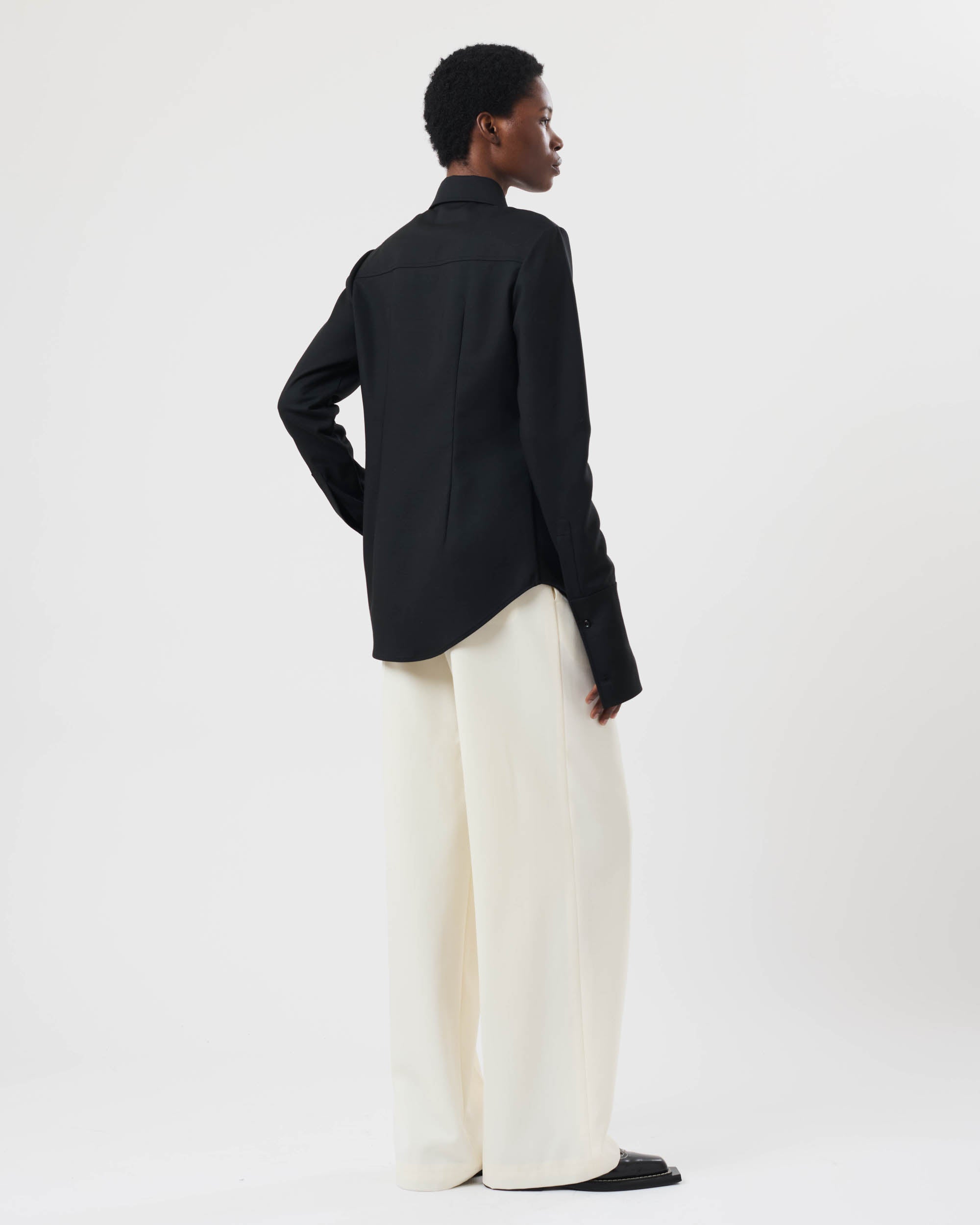 Pointed Collar Shirt