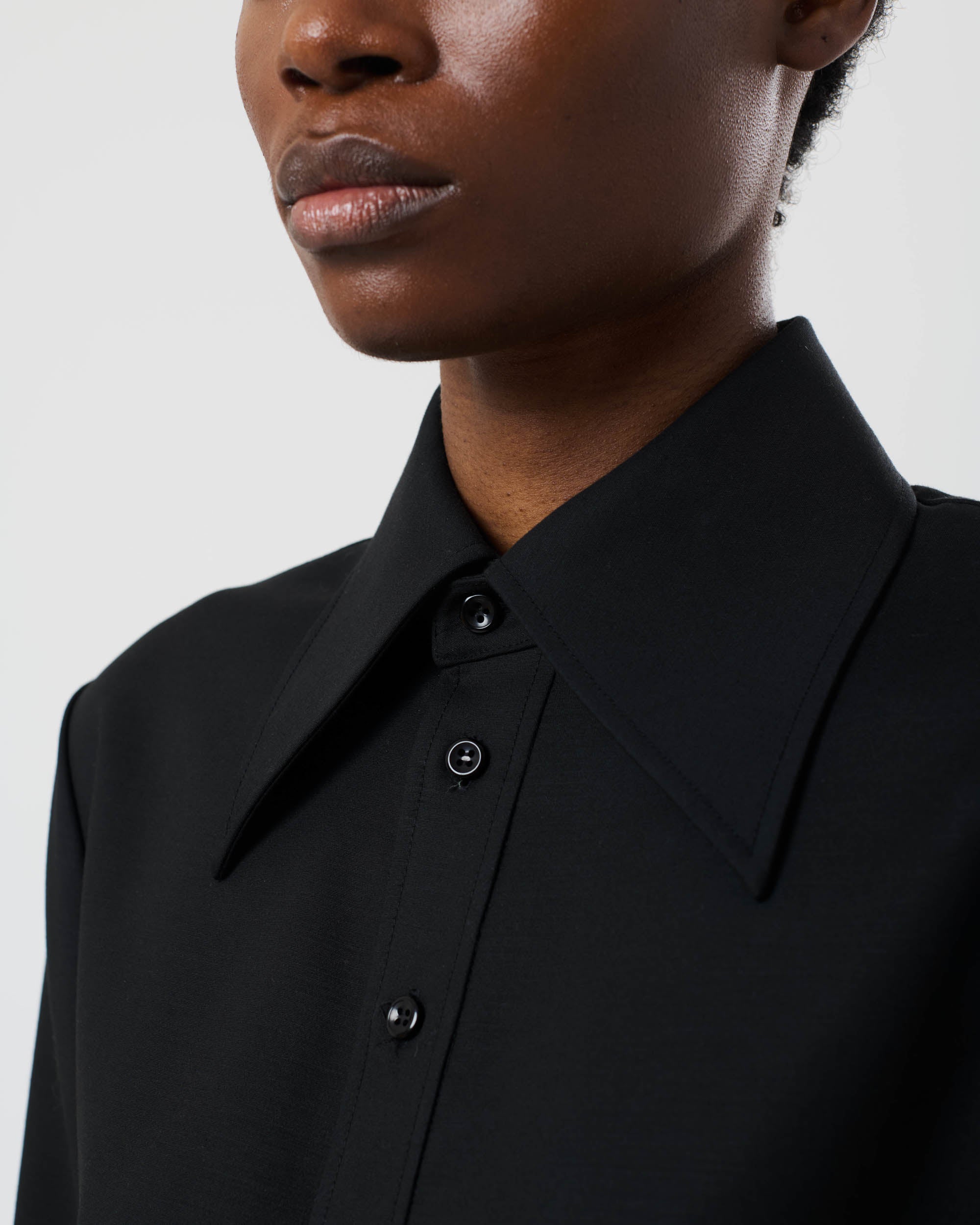 Pointed Collar Shirt