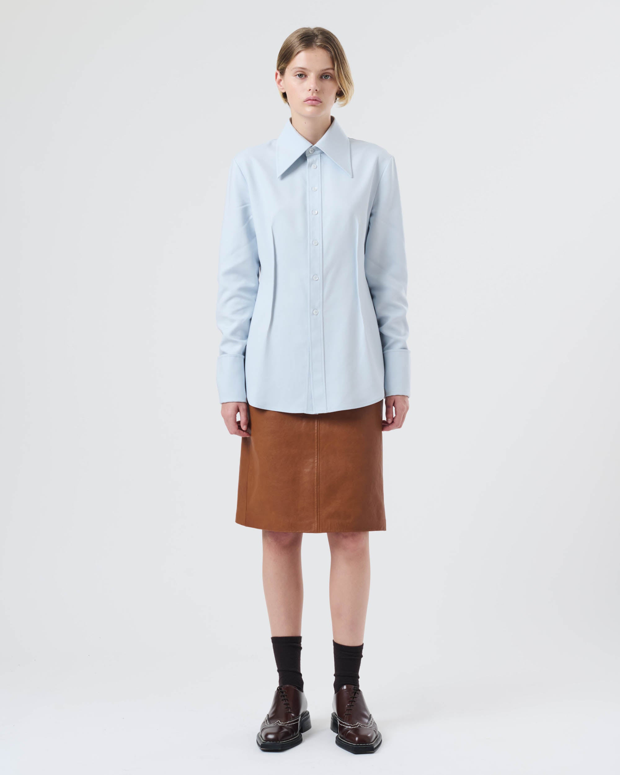 Pointed Collar Shirt