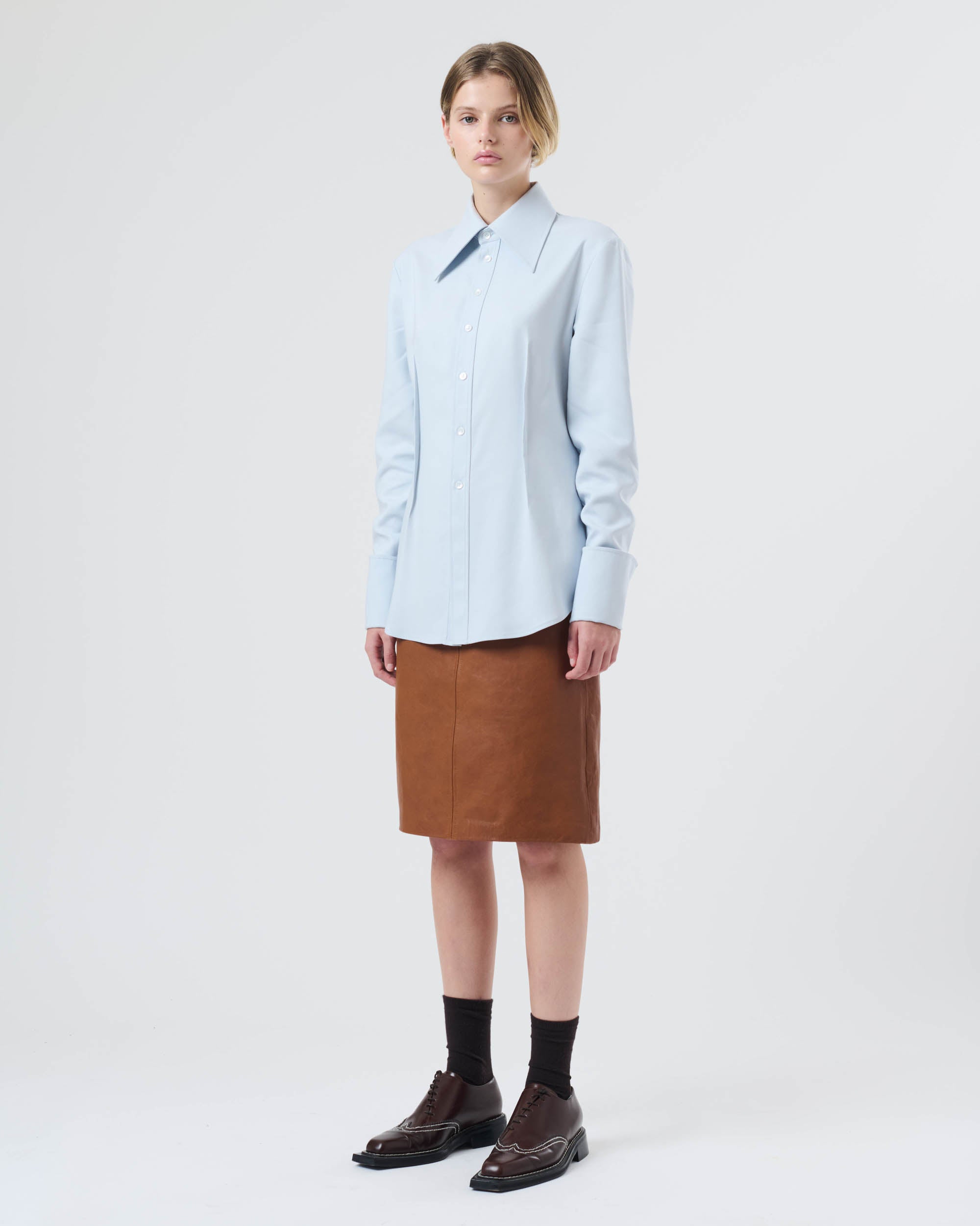 Pointed Collar Shirt