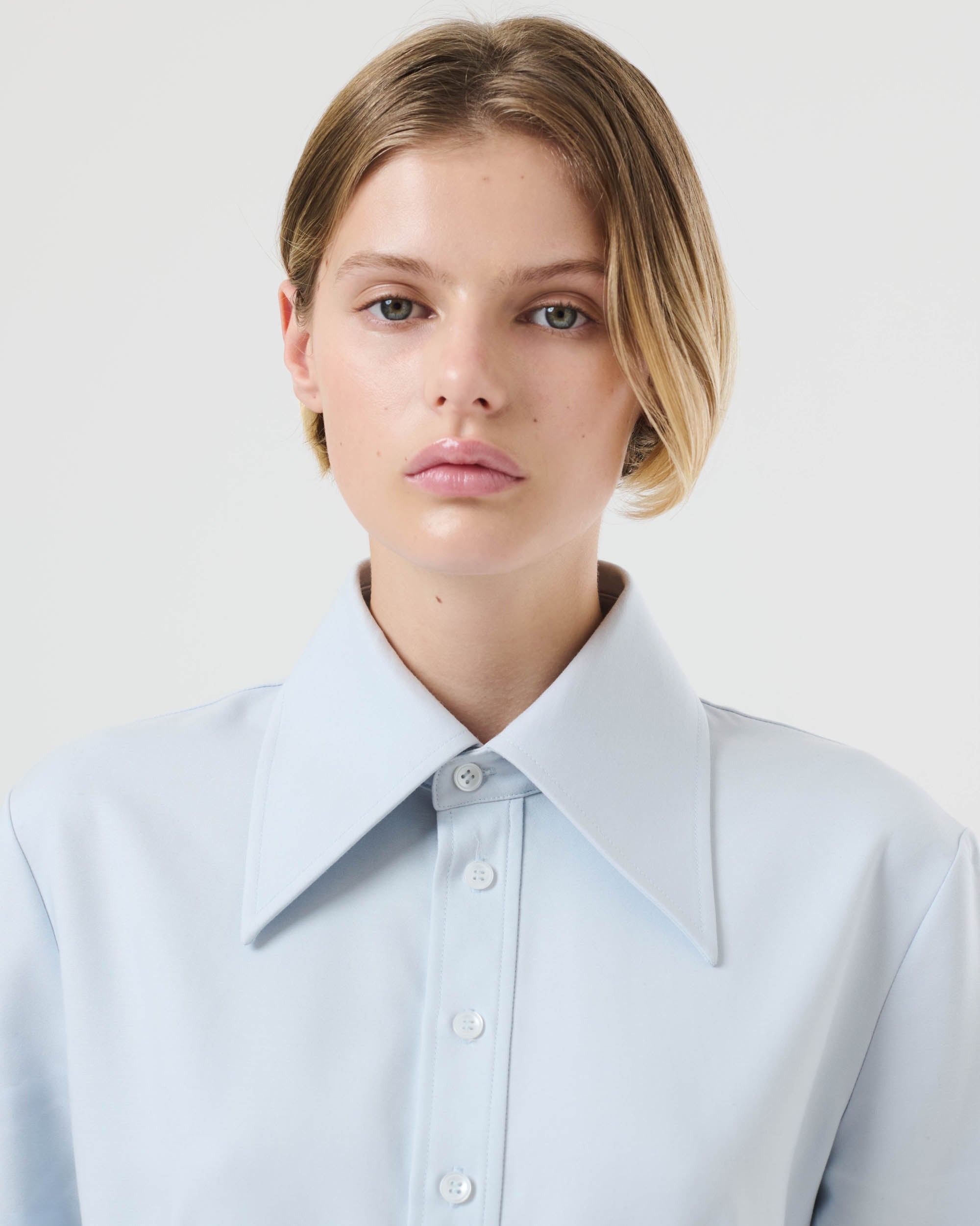 Pointed Collar Shirt