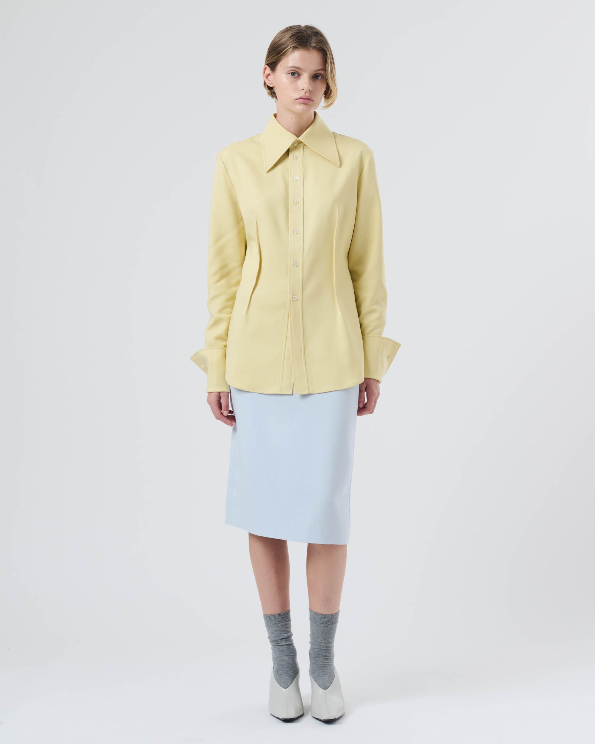 Pointed Collar Shirt