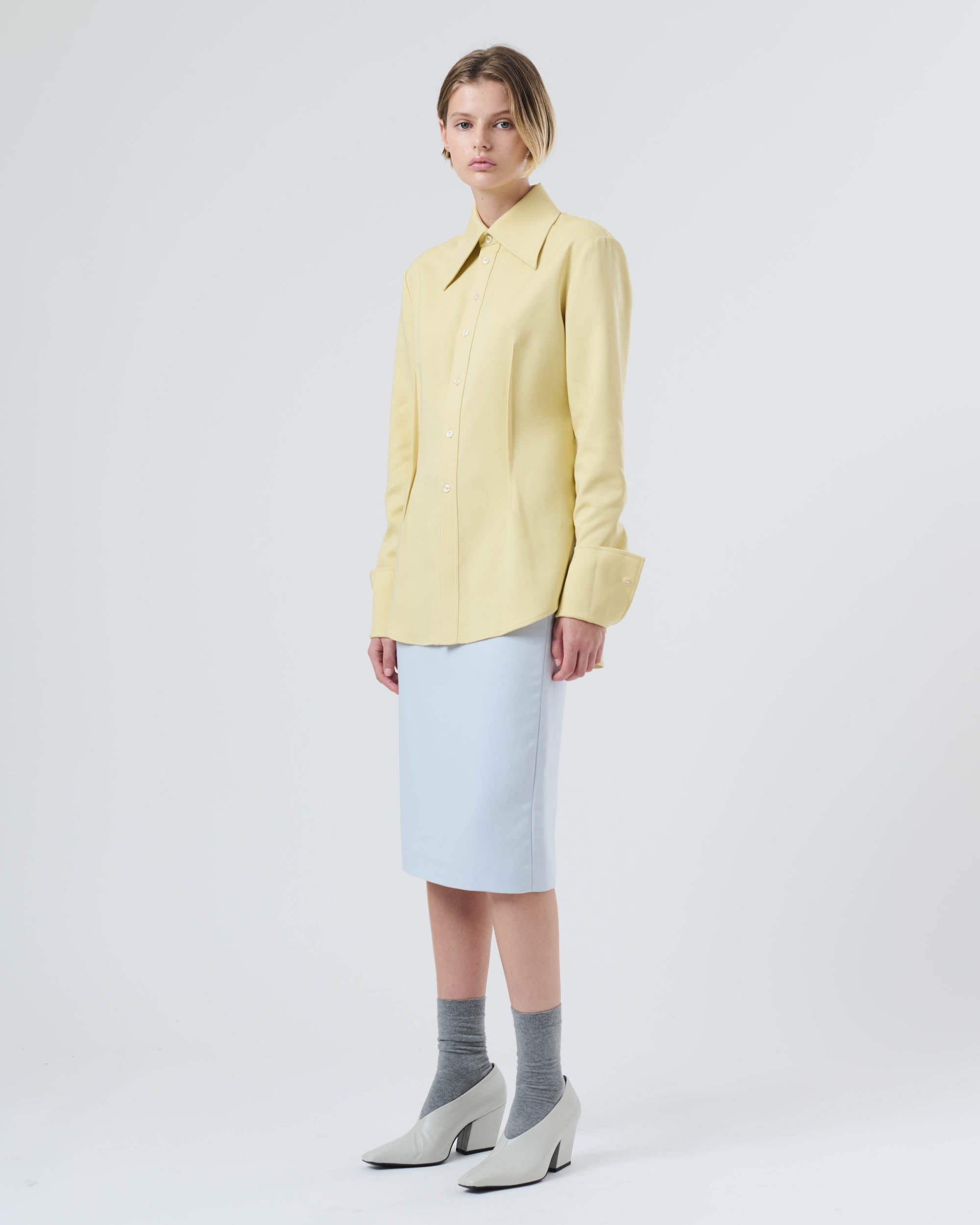 Pointed Collar Shirt