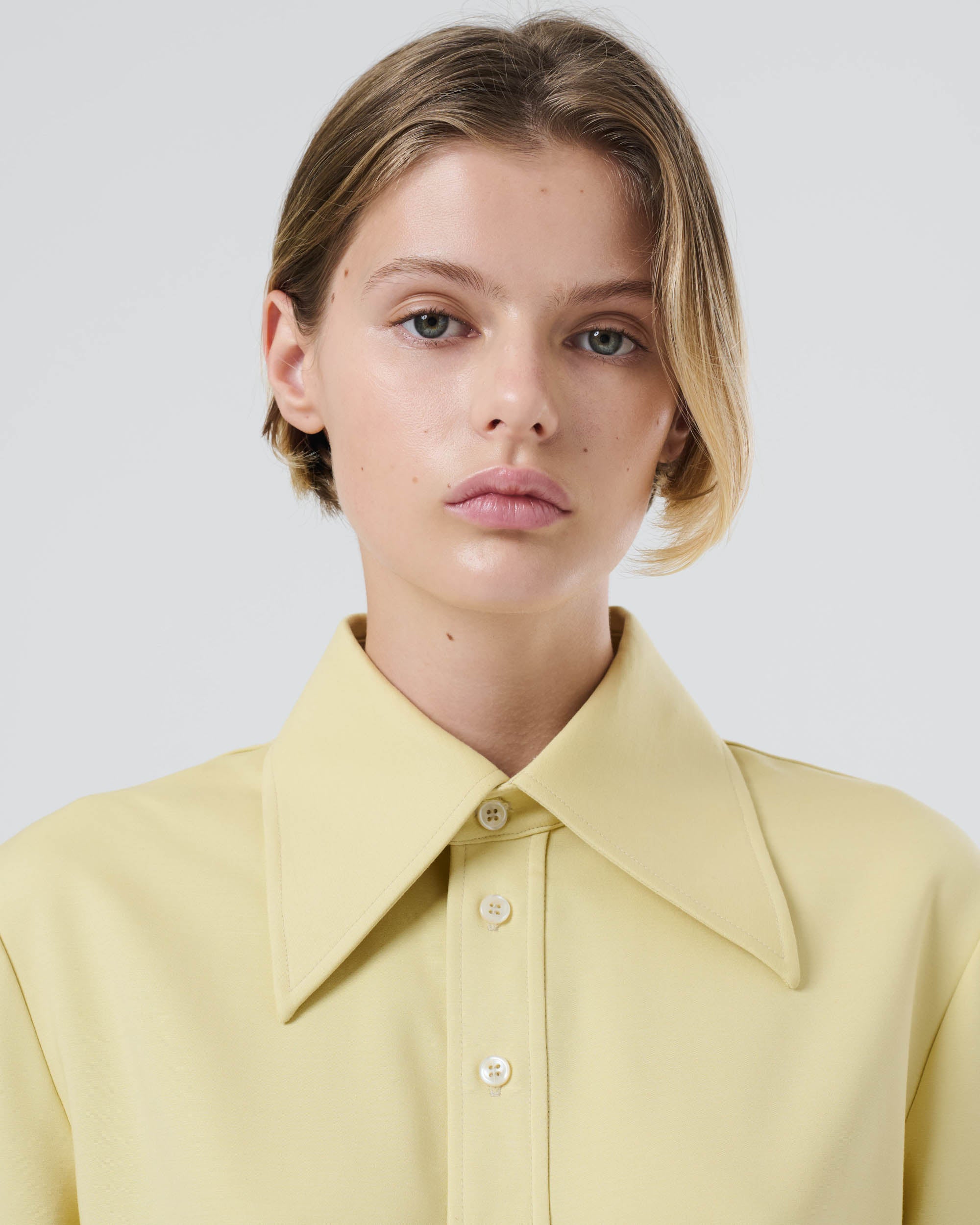Pointed Collar Shirt