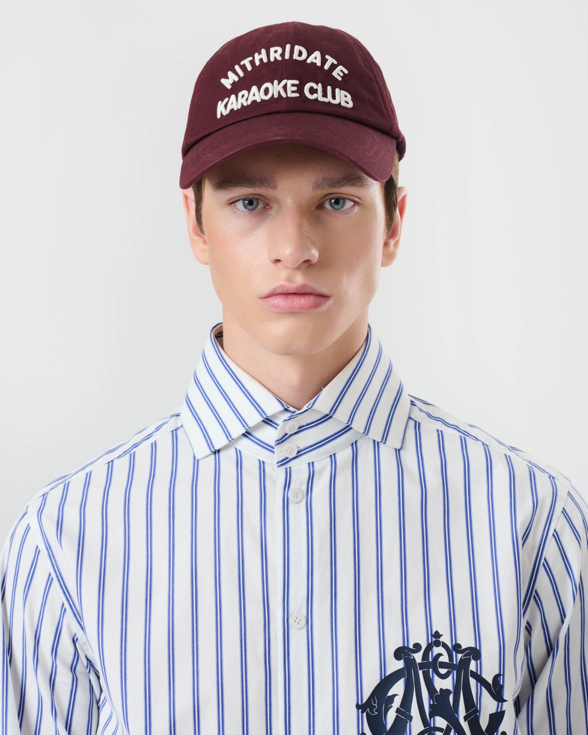 Spread Collar Crest Shirt