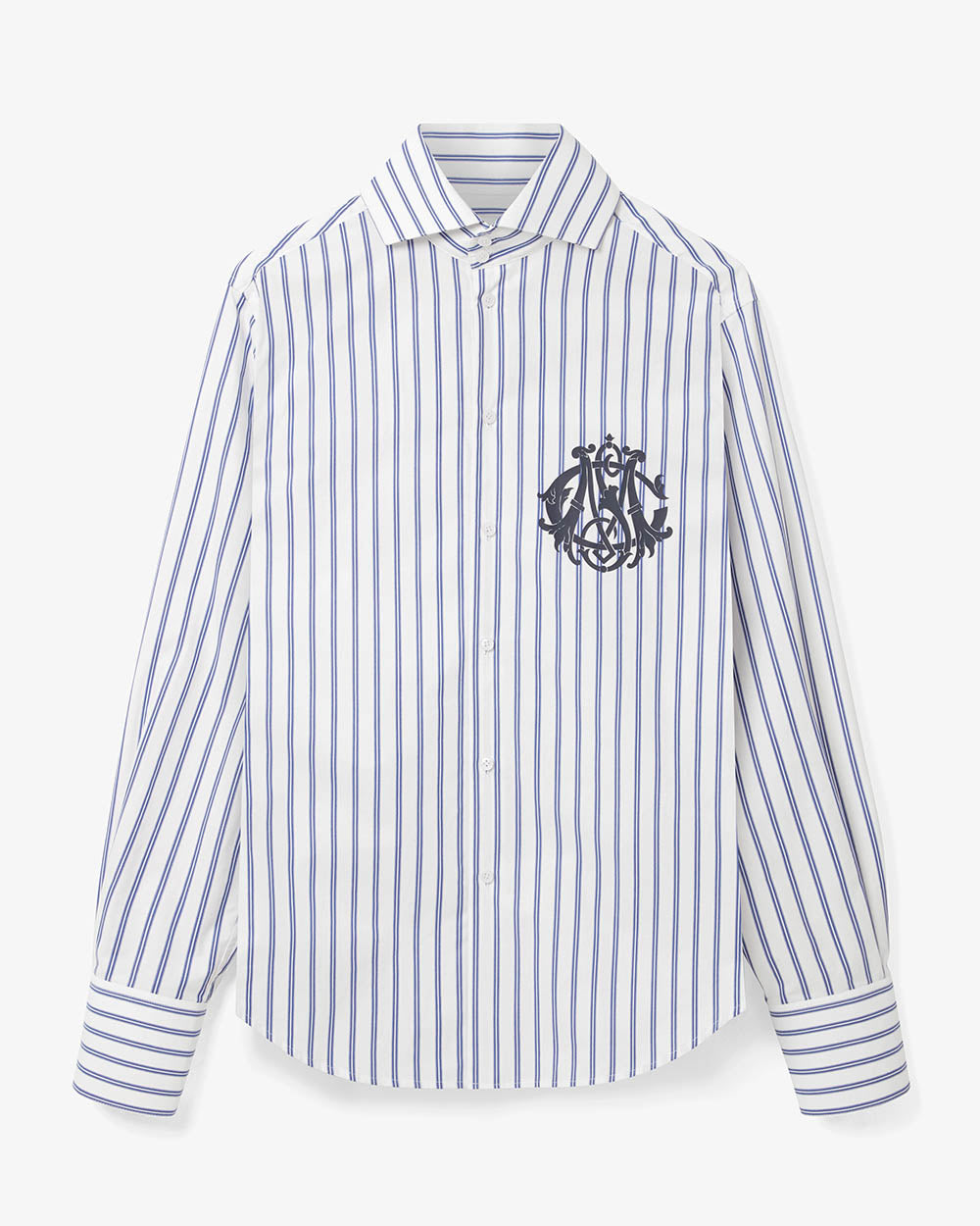 Spread Collar Crest Shirt