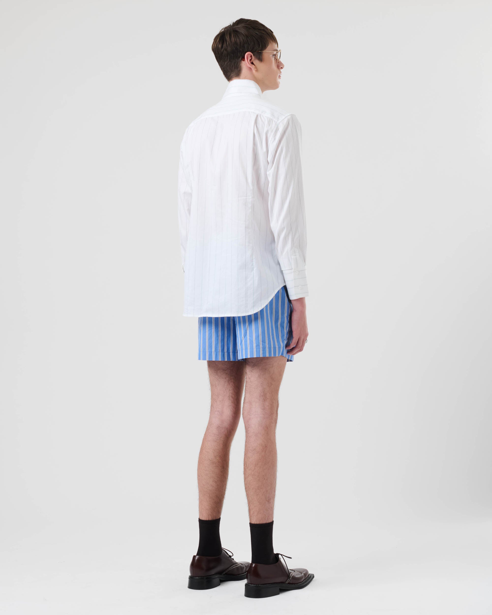 Spread Collar Crest Shirt