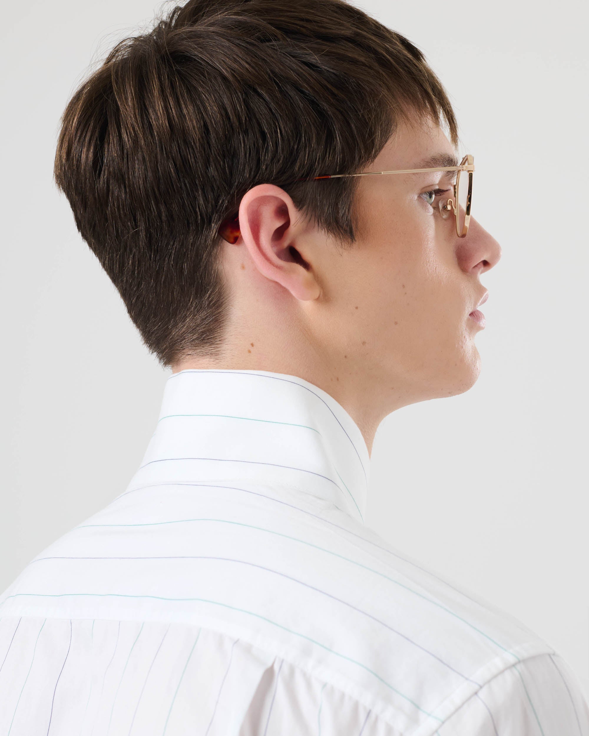 Spread Collar Crest Shirt