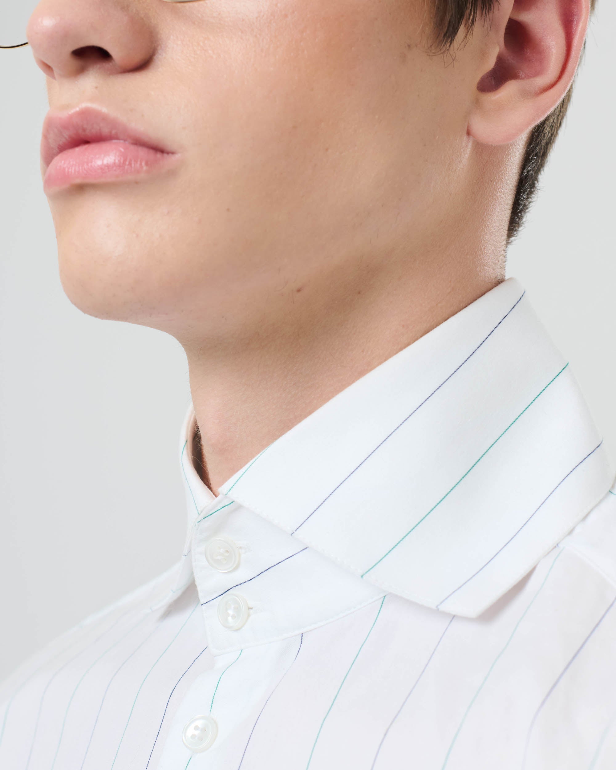 Spread Collar Crest Shirt