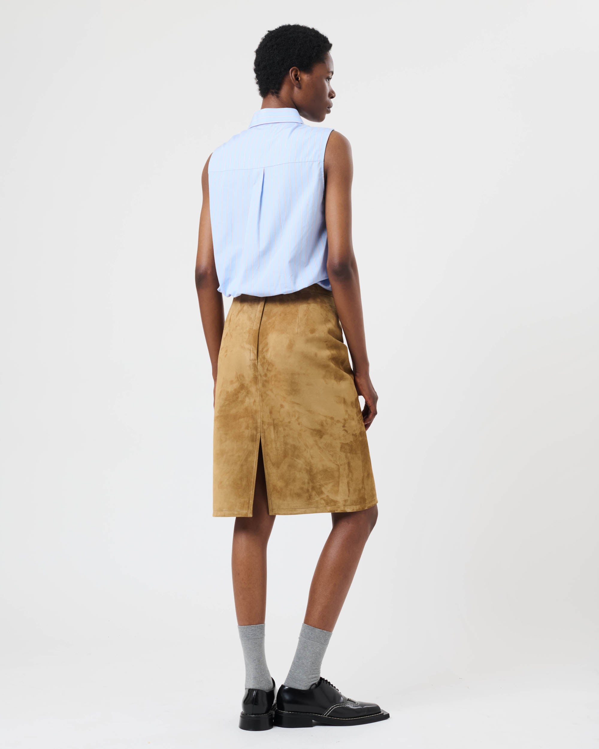 Sleeveless Oversized Shirt