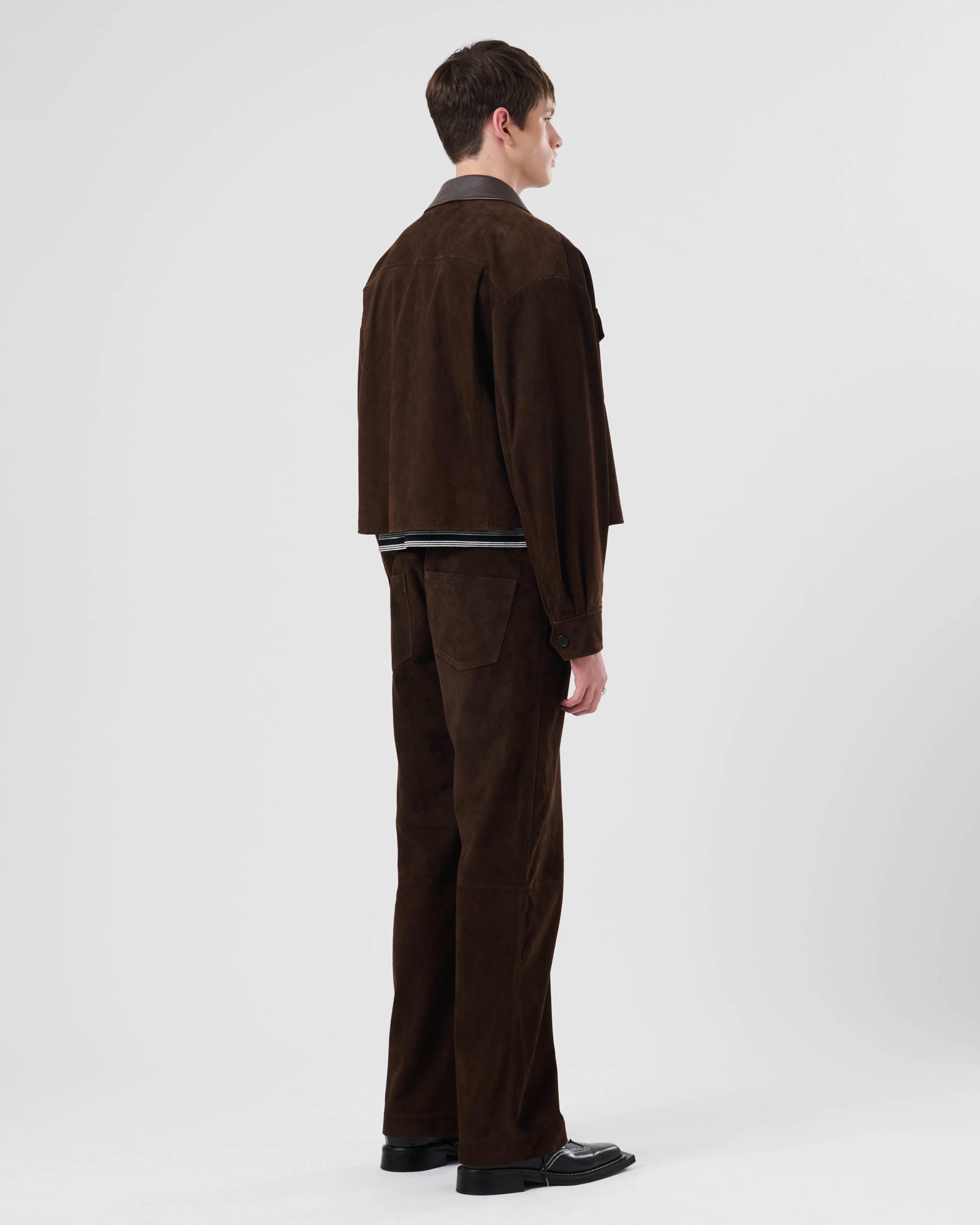 Leather Embossed Trousers