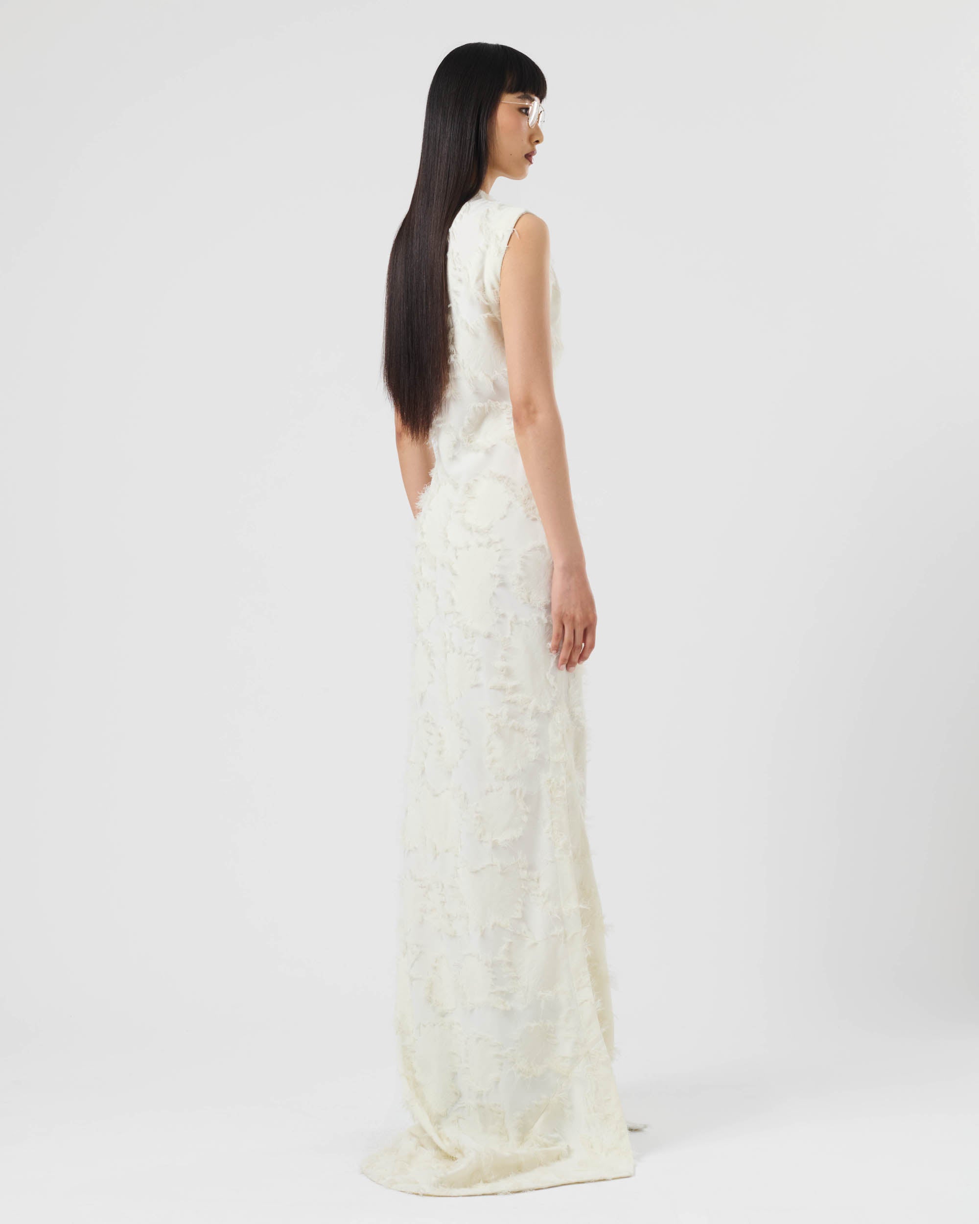 Asymmetric Tufted Dress
