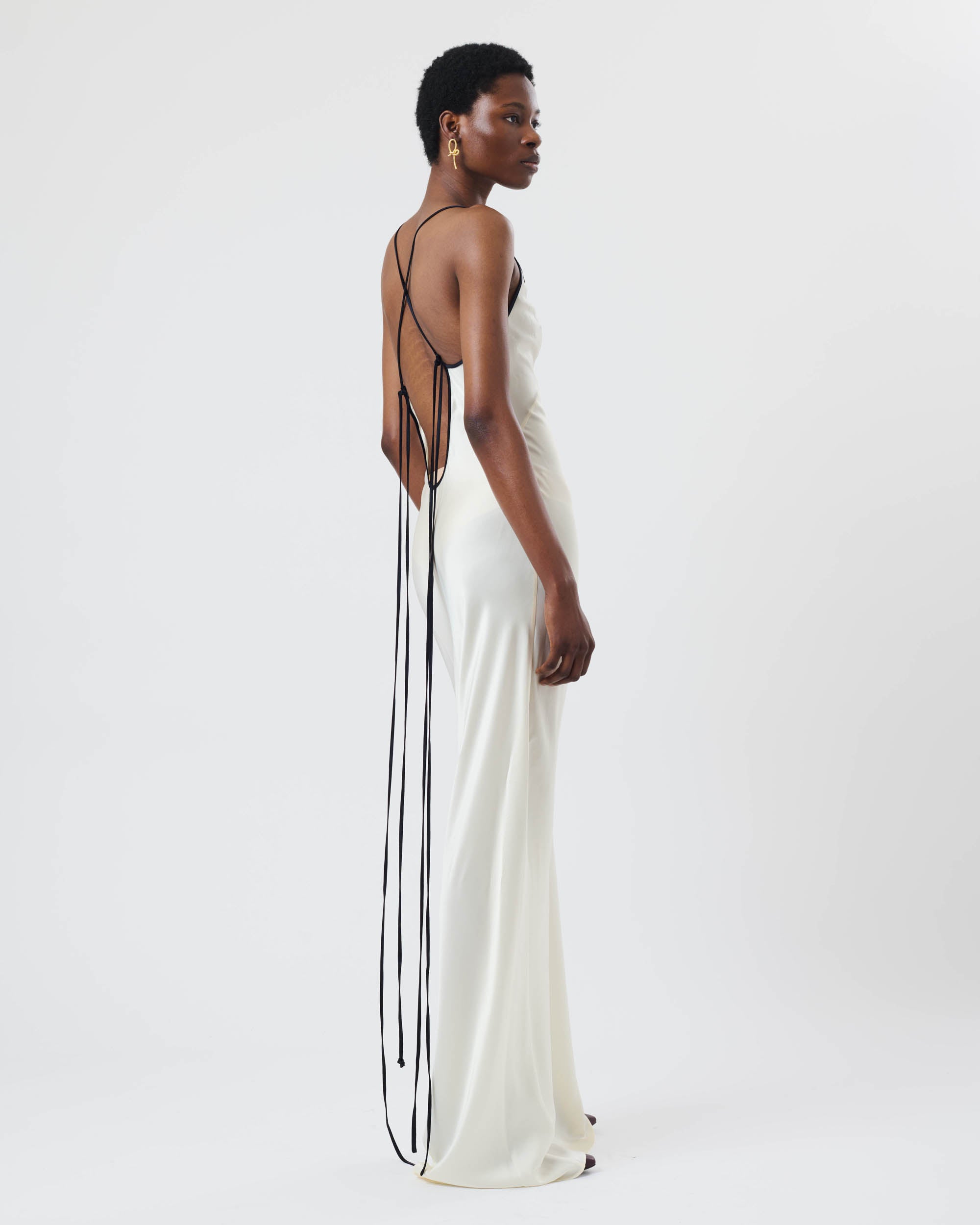 Contrast Trim Slip Dress