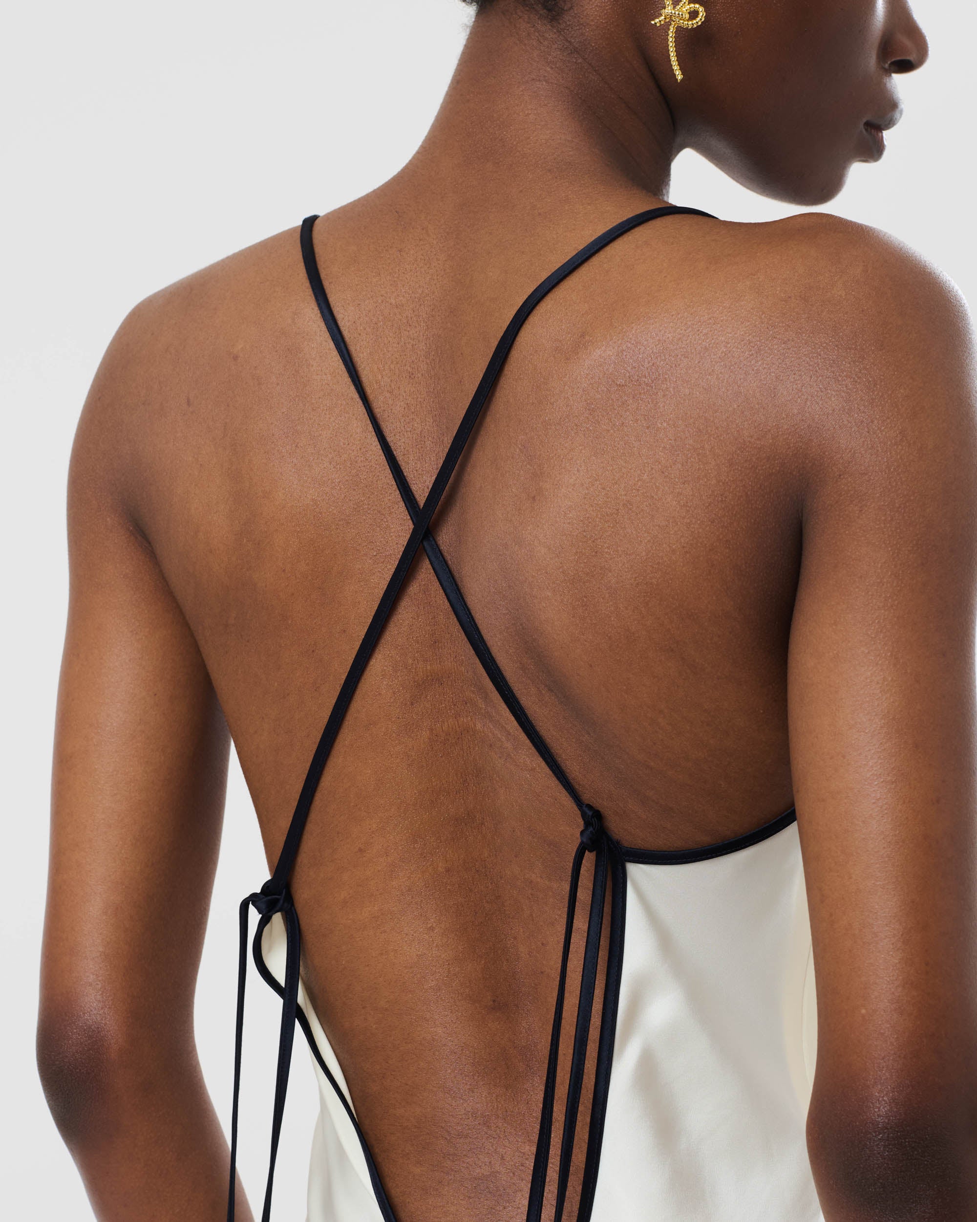 Contrast Trim Slip Dress