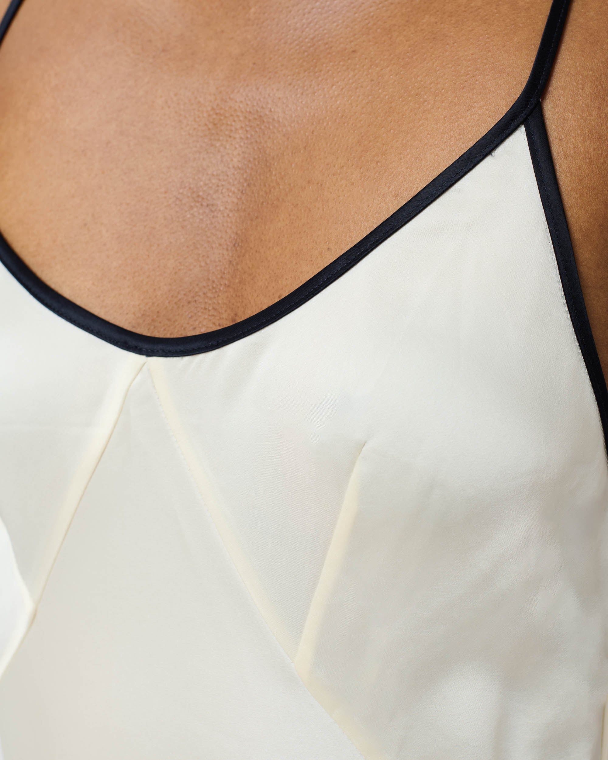 Contrast Trim Slip Dress