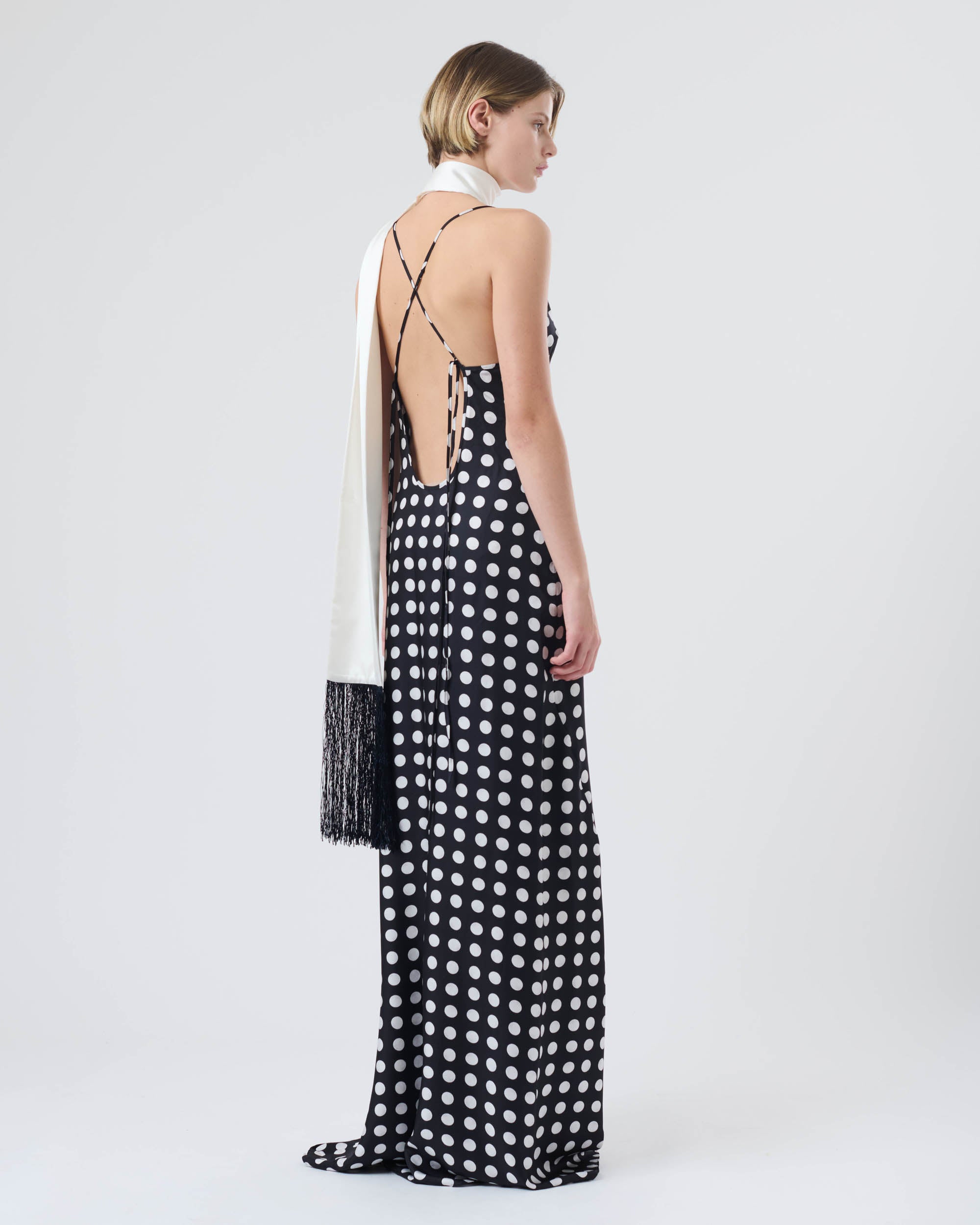 Spotted Slip Dress