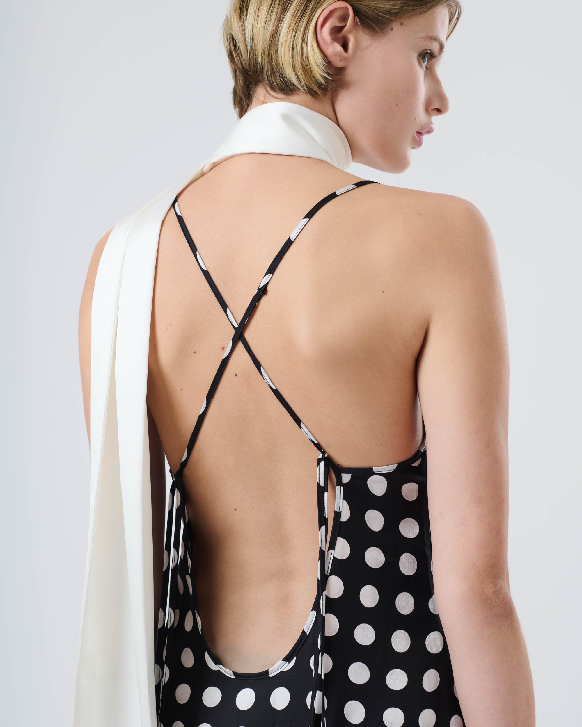 Spotted Slip Dress