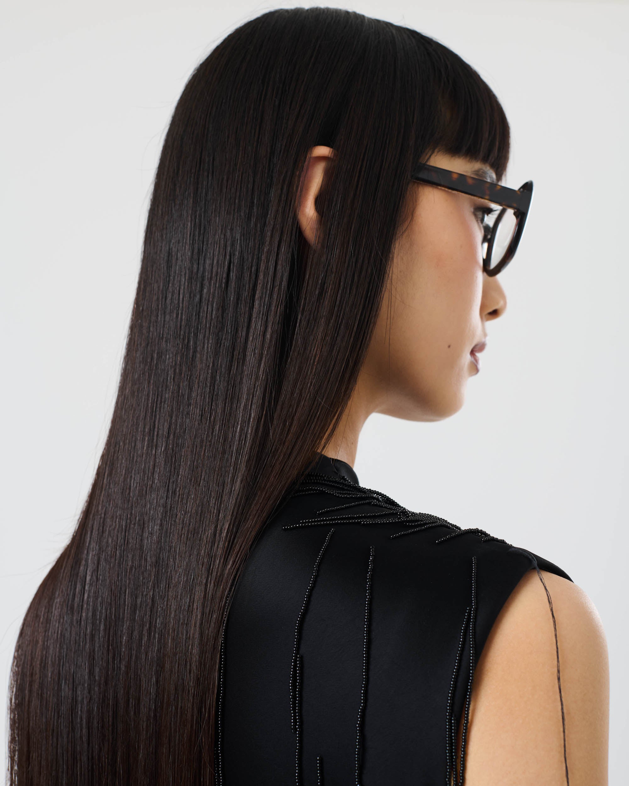 Asymmetric Beaded Dress