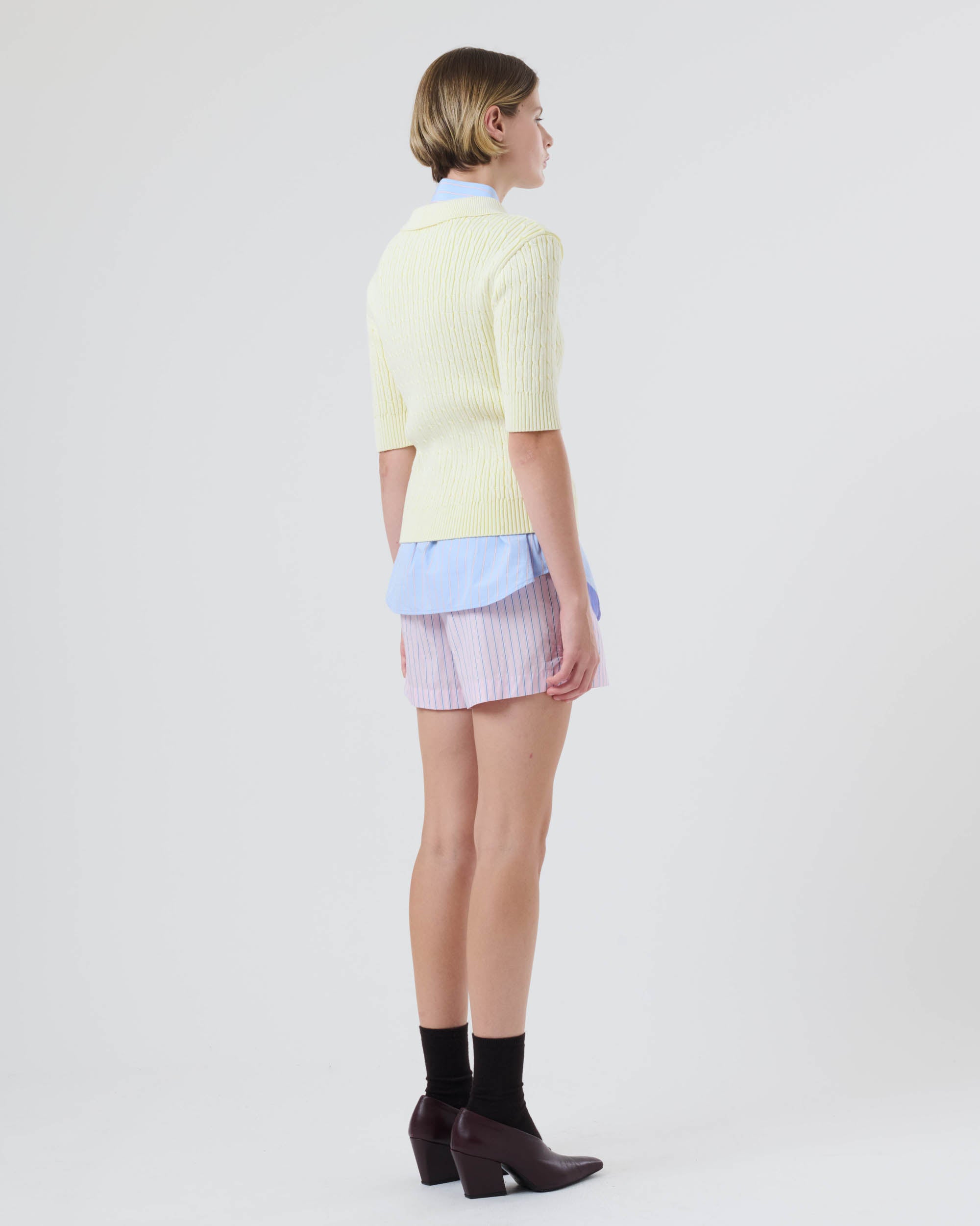 Knitted Cable Polo