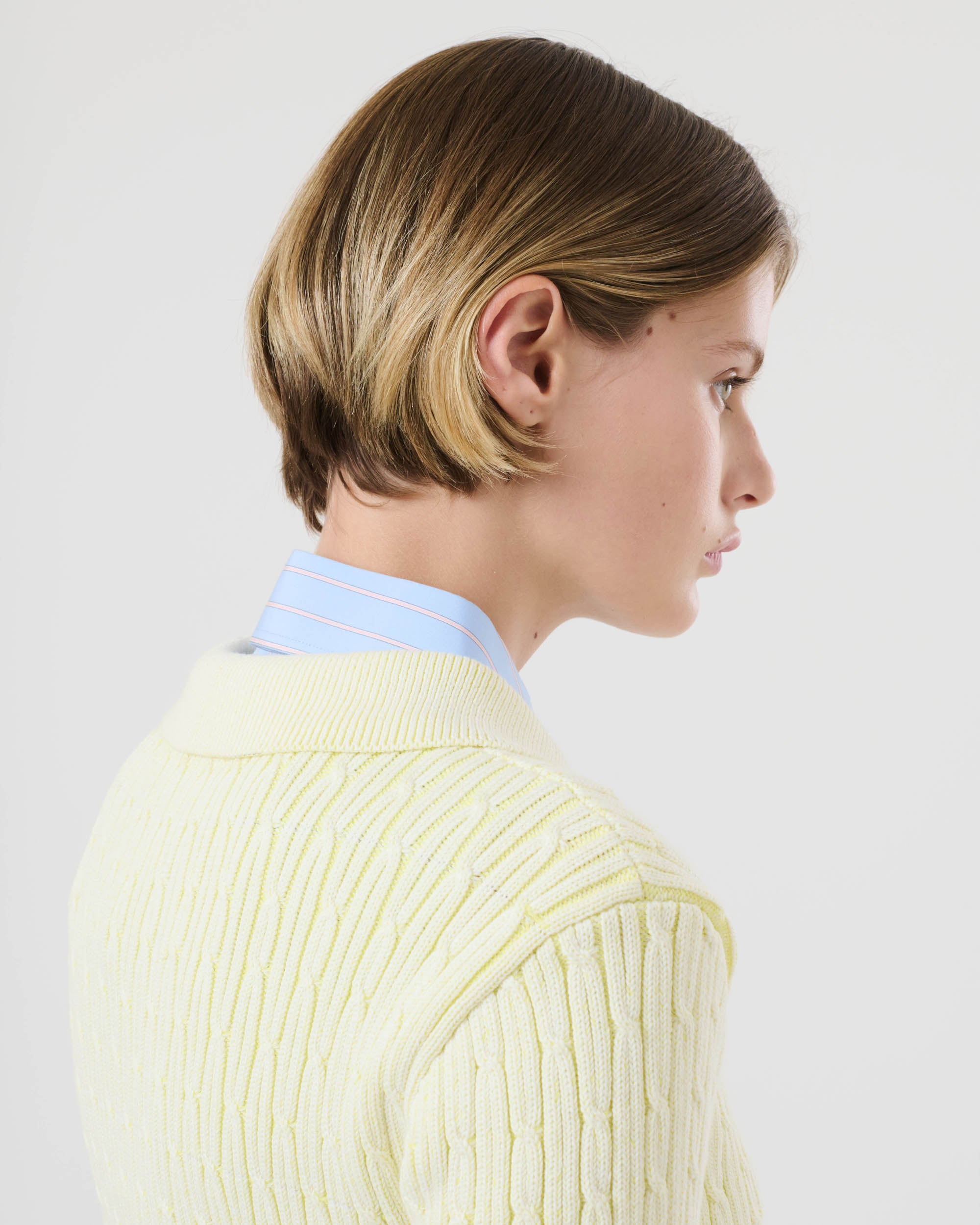 Knitted Cable Polo