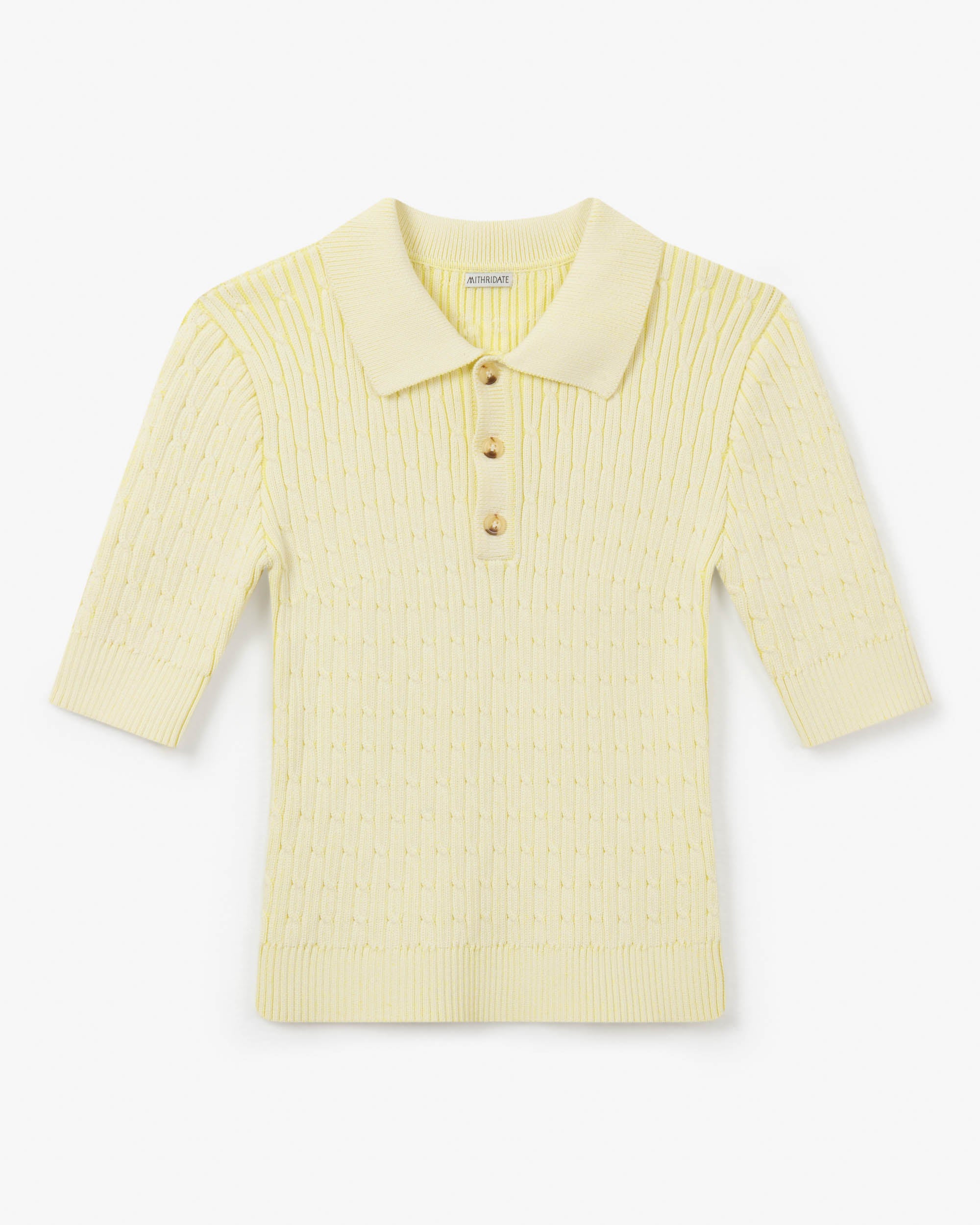 Knitted Cable Polo
