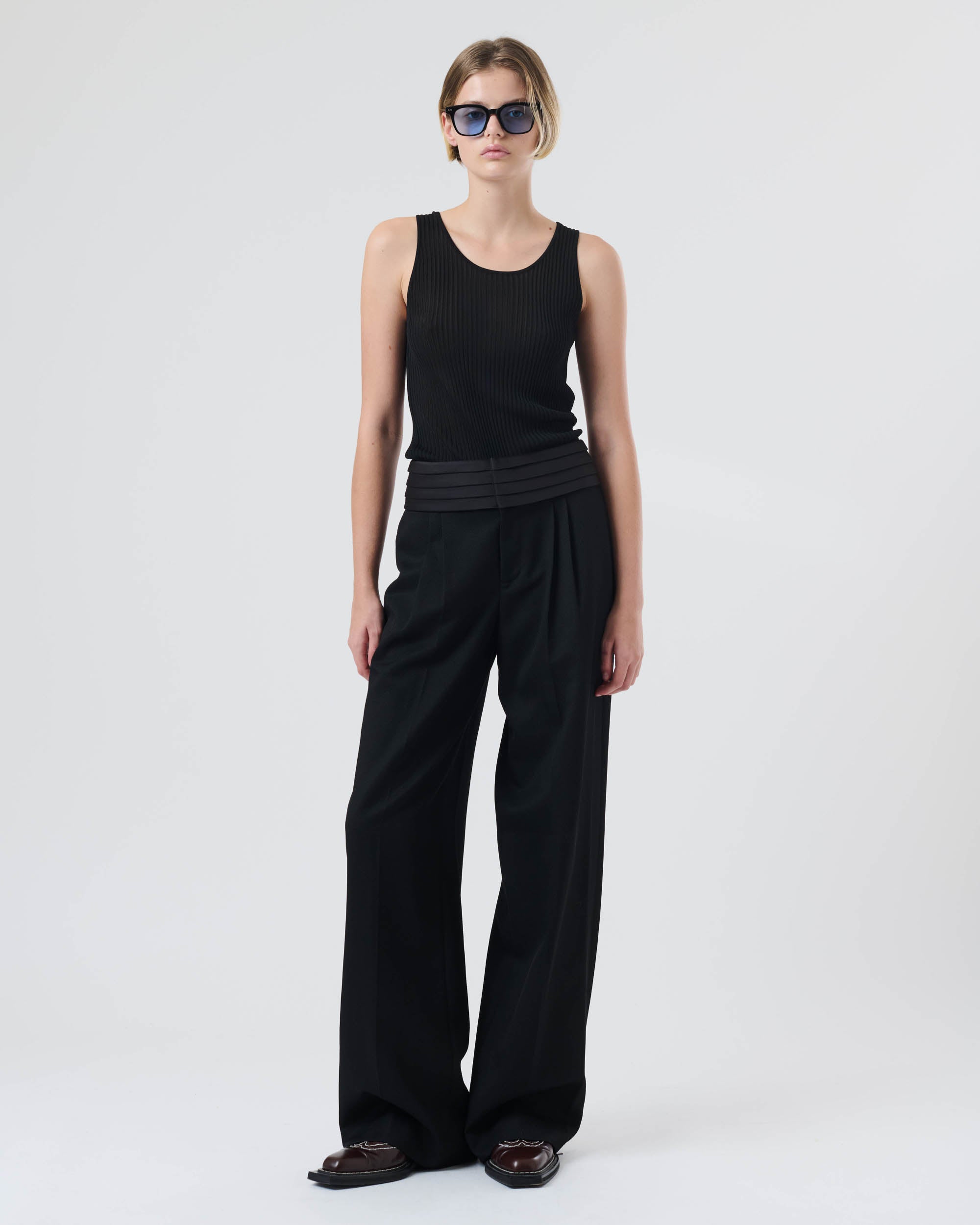 Knitted Ribbed Vest