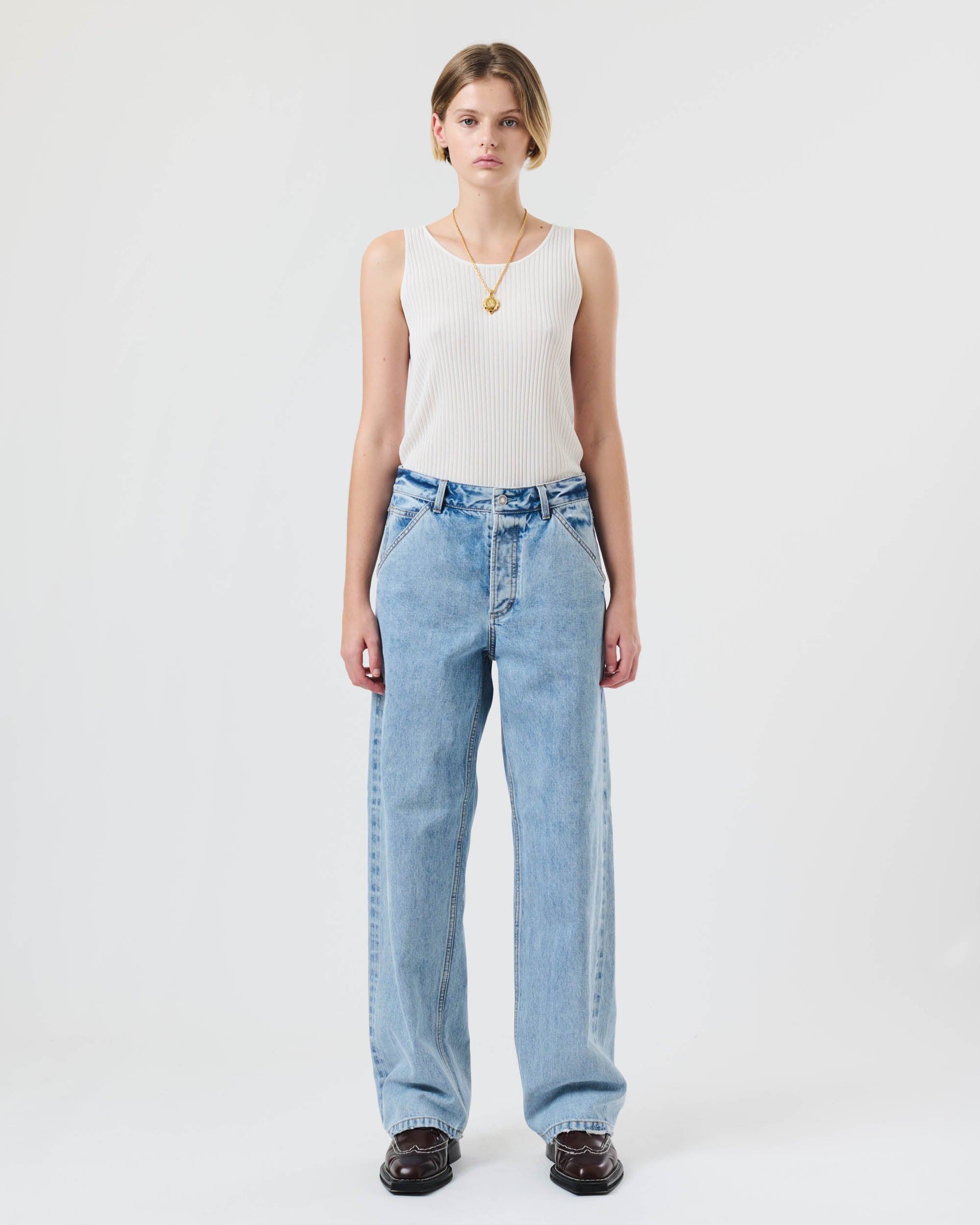 Knitted Ribbed Vest